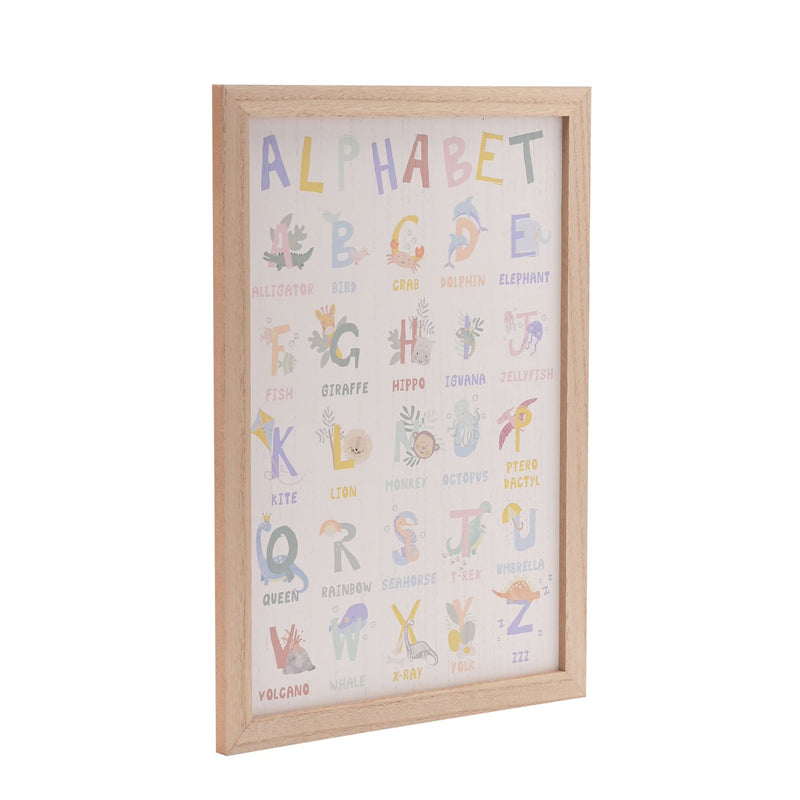 Petit Cheri Dinosaur Plaque - Alphabet