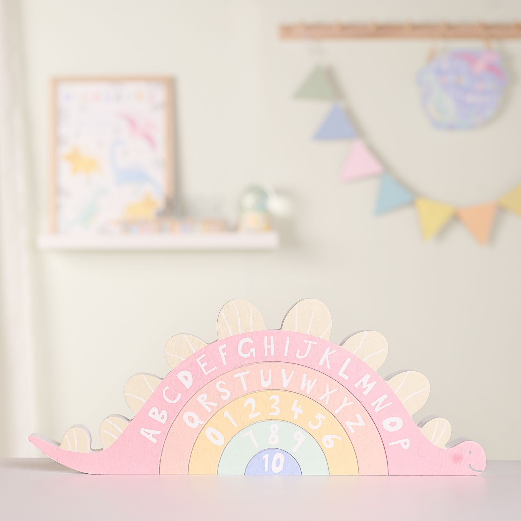 Petit Cheri Dinosaur Plaque - Letters & Numbers