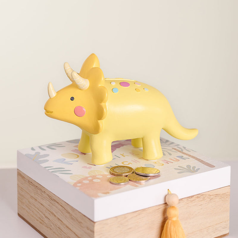 Petit Cheri Dinosaur Money Box - Triceratops