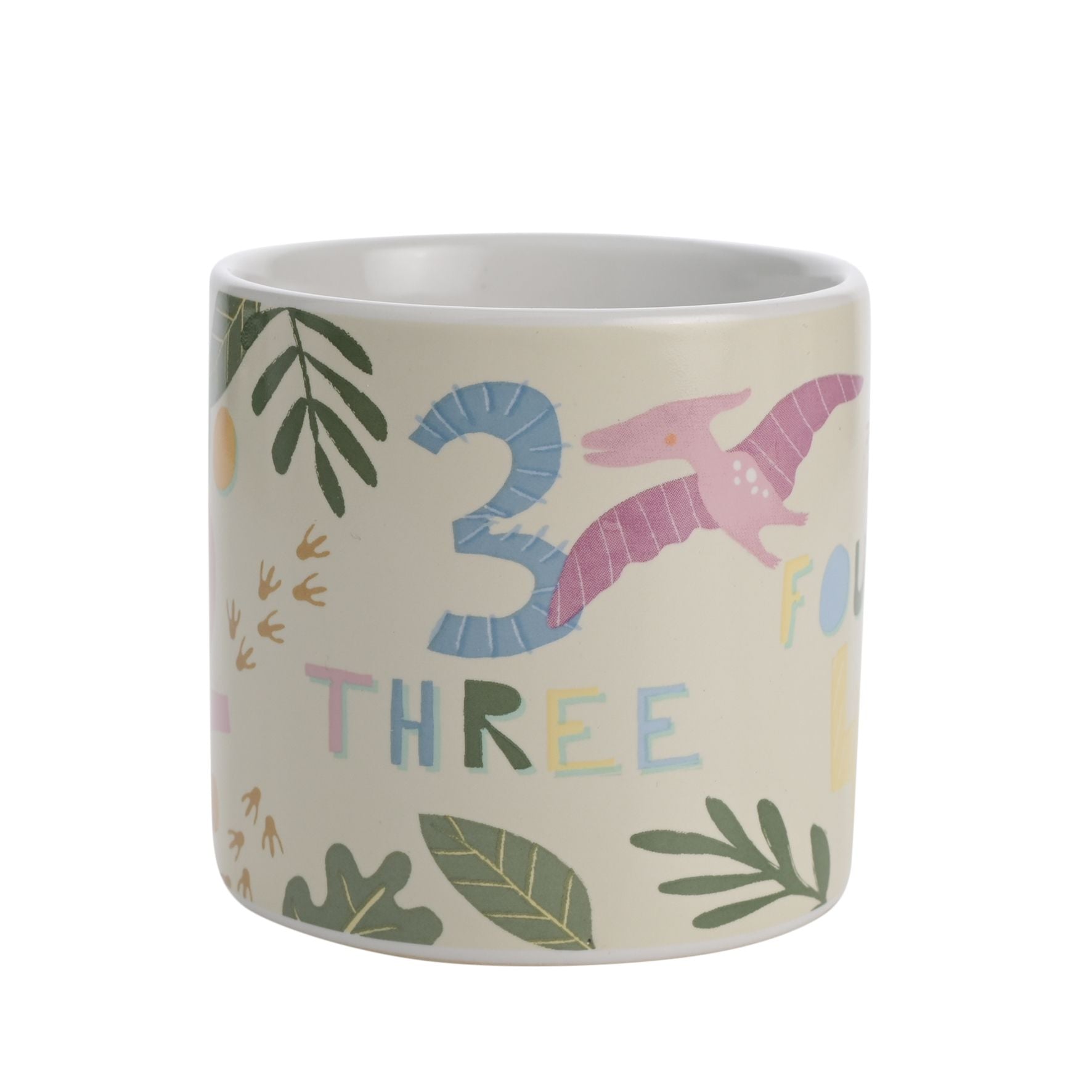 Petit Cheri Dinosaur Mug - Numbers