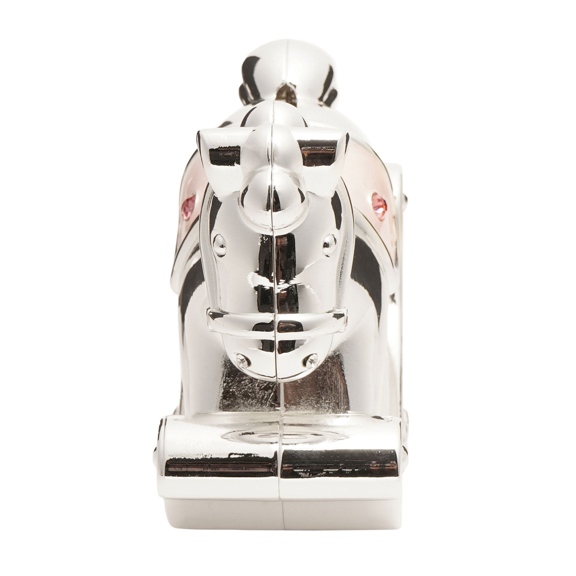 Hello Baby Silverplated Rocking Horse Money Box - Pink