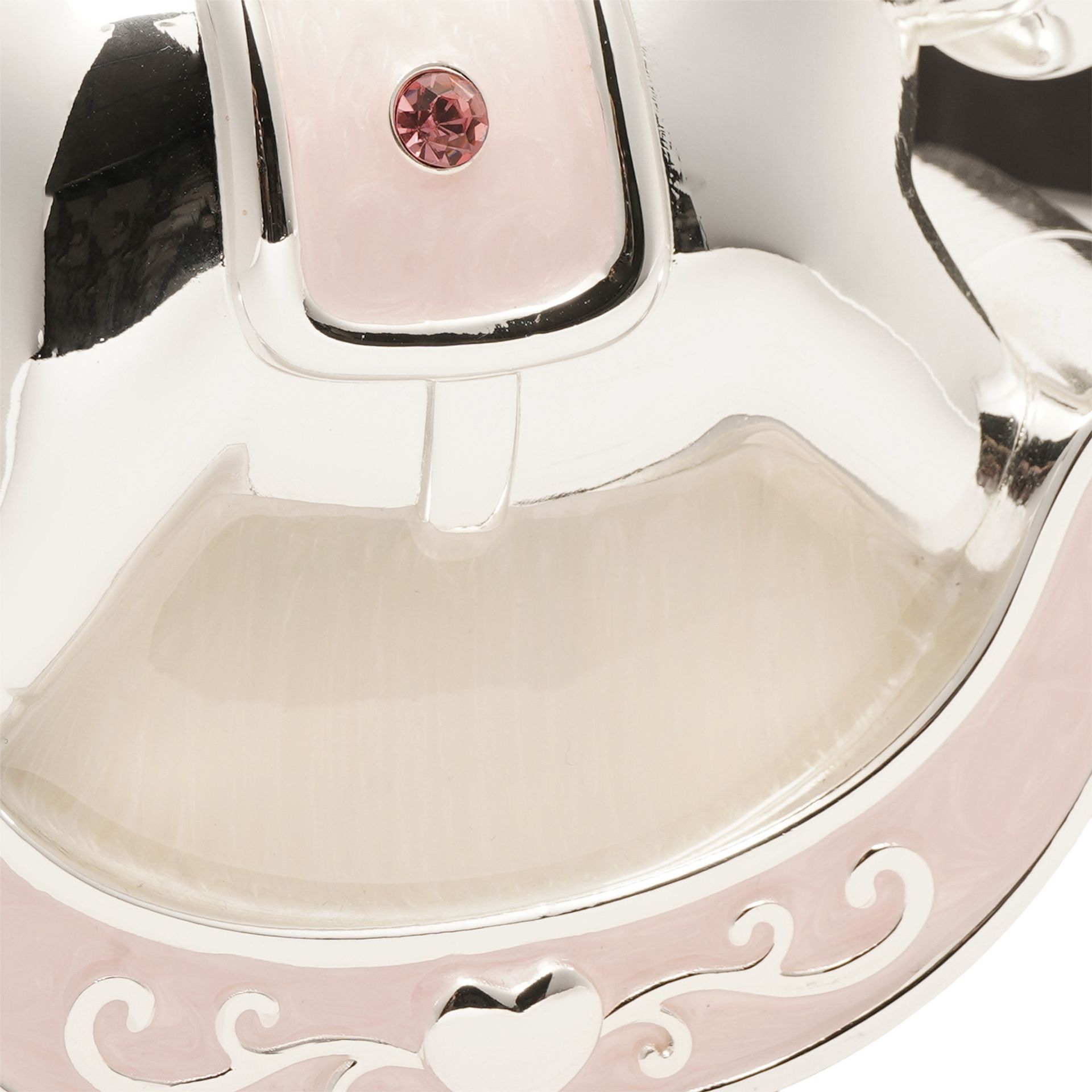 Hello Baby Silverplated Rocking Horse Money Box - Pink