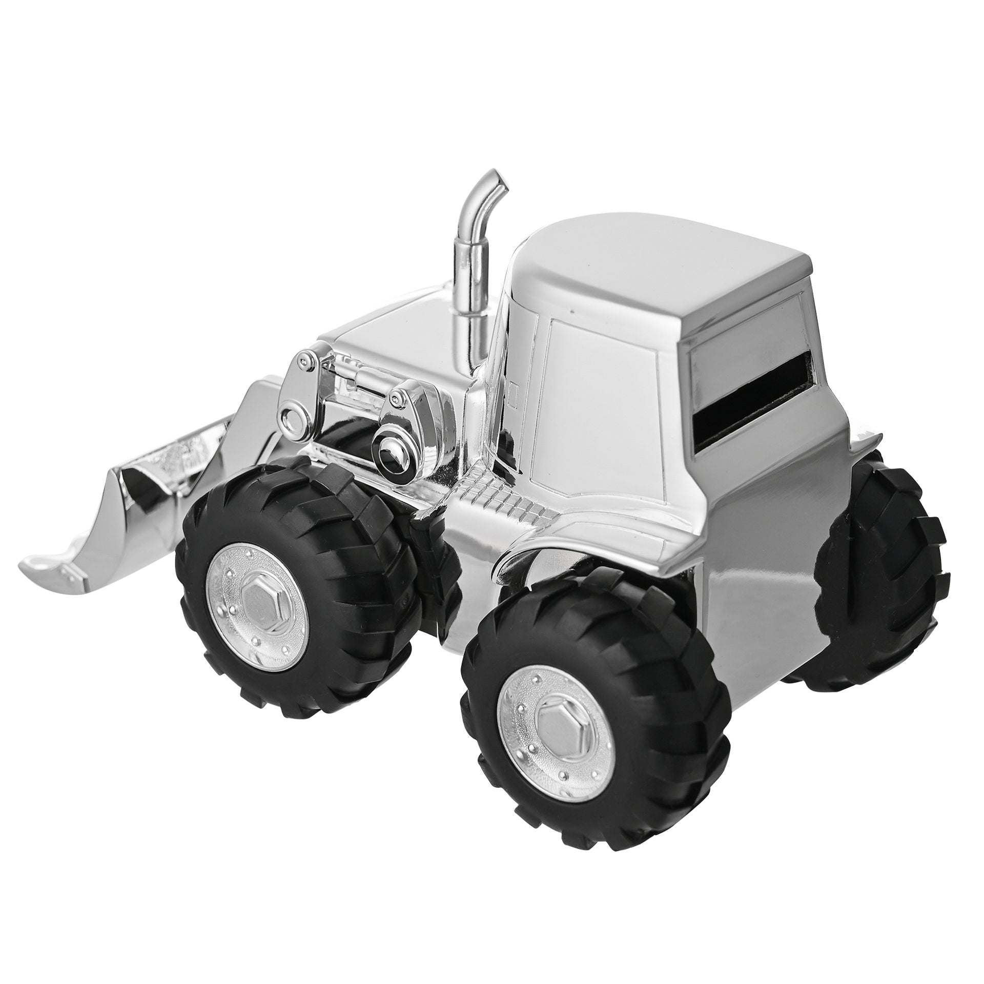 Bambino Silverplated Money Box - Front Loading Digger