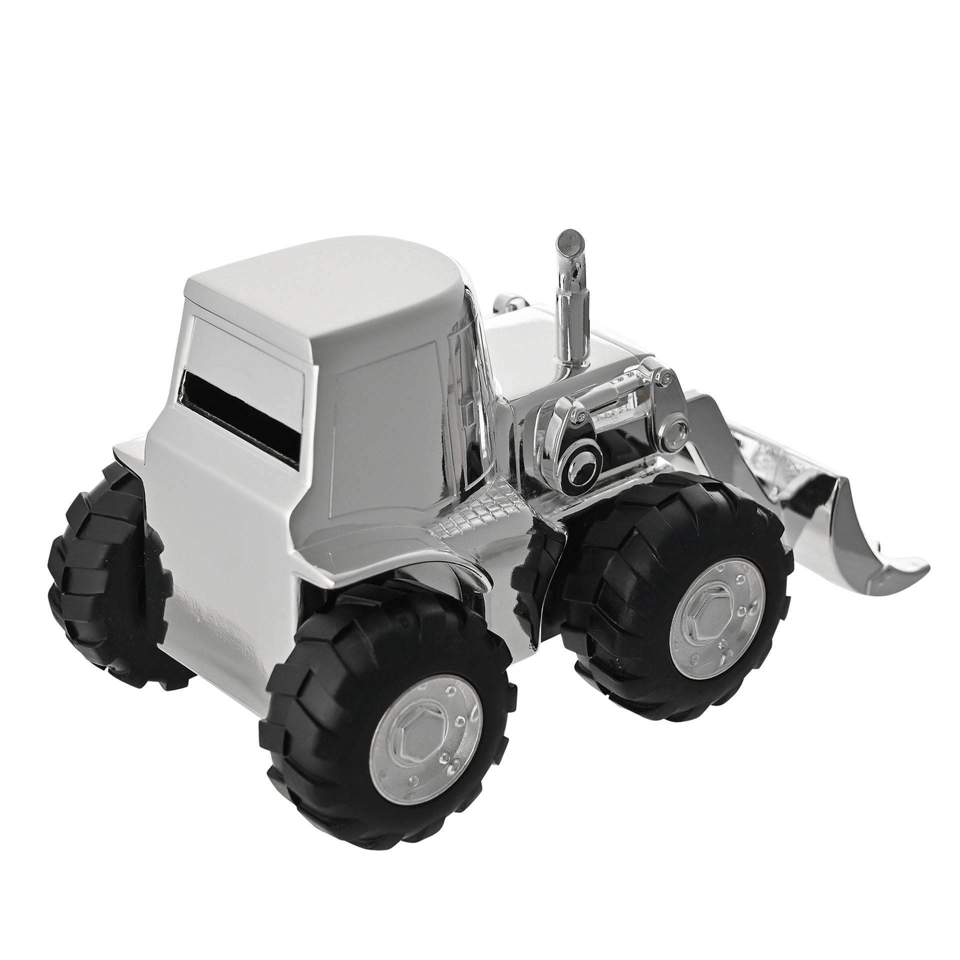 Bambino Silverplated Money Box - Front Loading Digger
