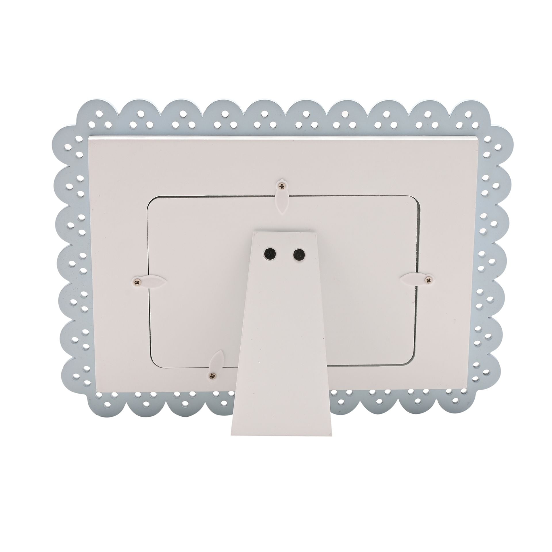 Petit Cheri Scallop Frame 6" x 4" Blue - Its A Boy