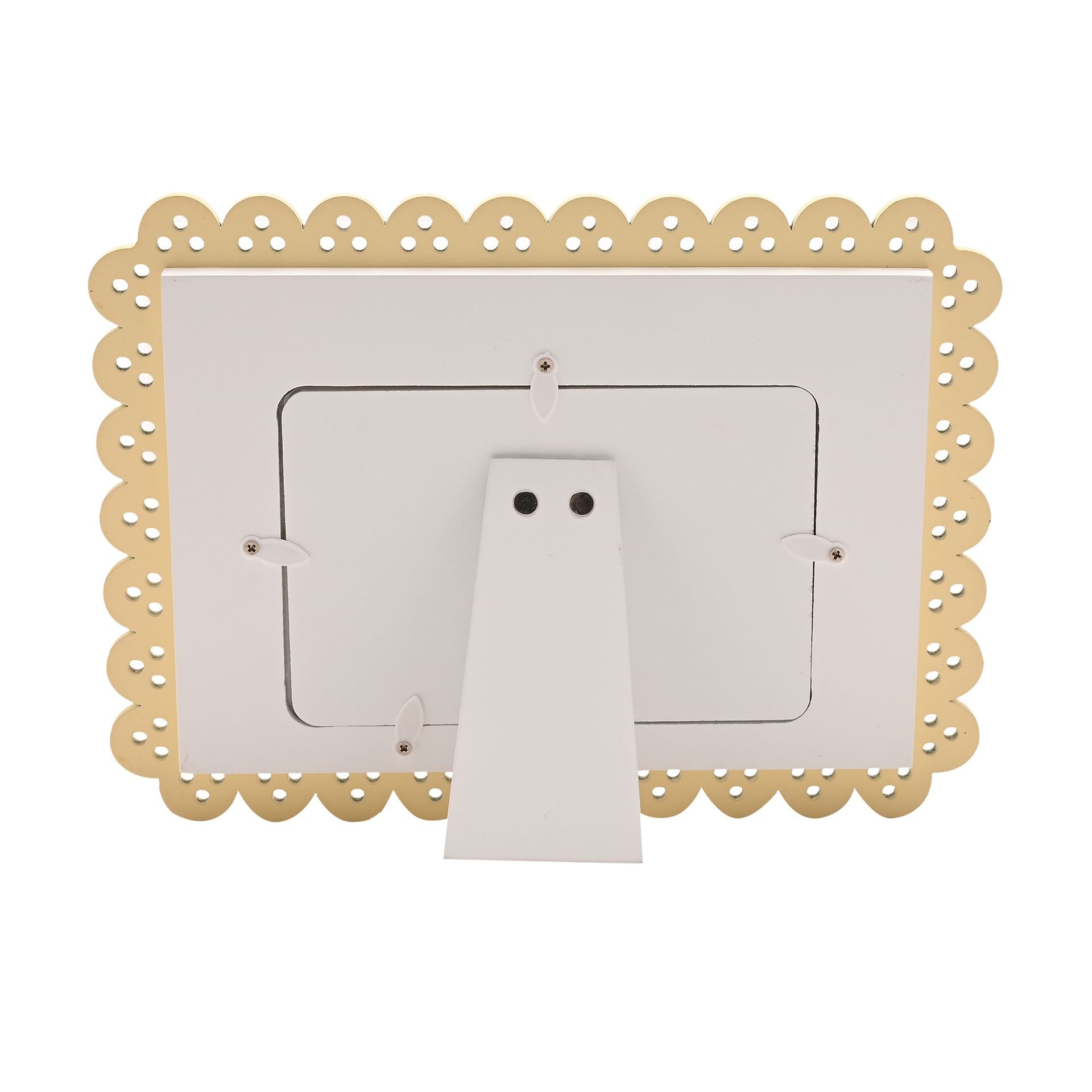 Petit Cheri Scallop Frame 6" x 4" Yellow - First Granchild