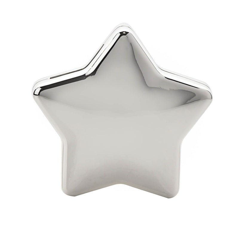 Bambino Silverplated Star Shape Money Box