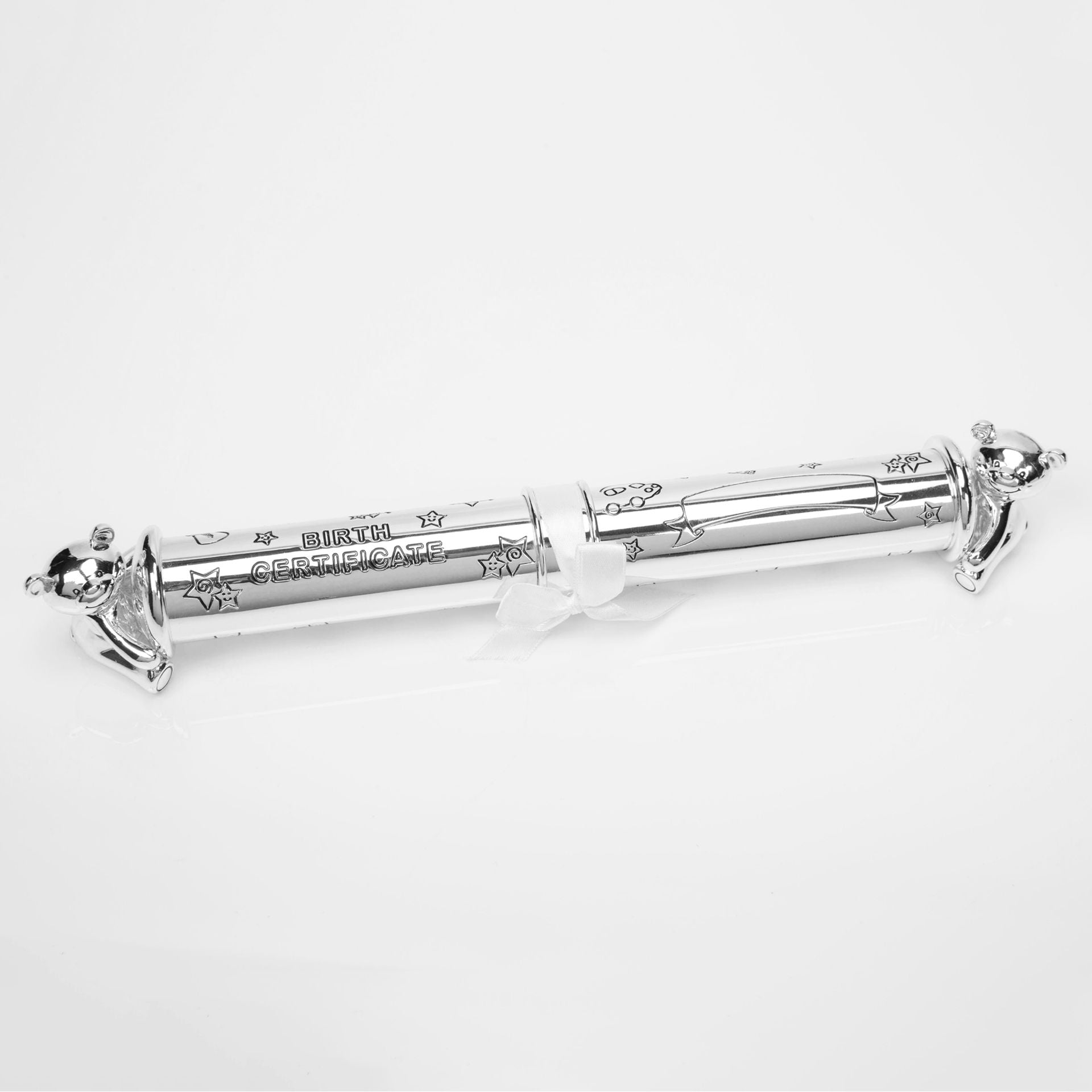 Twinkle Twinkle Silverplated Birth Certificate Tube *(36/24)*