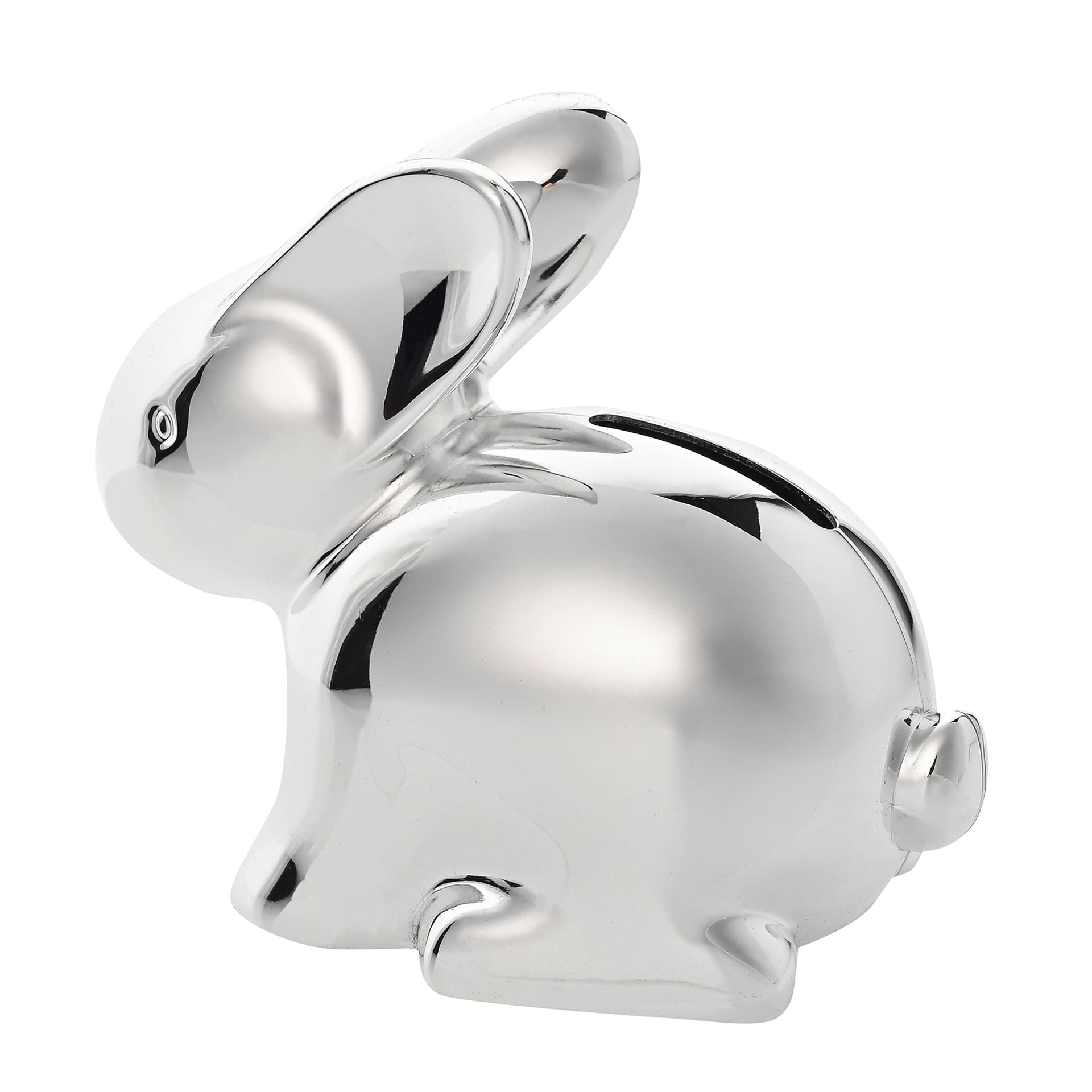 Bambino Silver Plated Rabbit Money Box