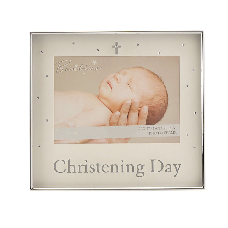 Bambino Silver Plated Photo Frame - Christening 7" x 5"