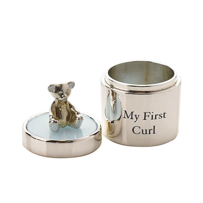 Bambino Silverplated First Tooth & Curl Set - Blue