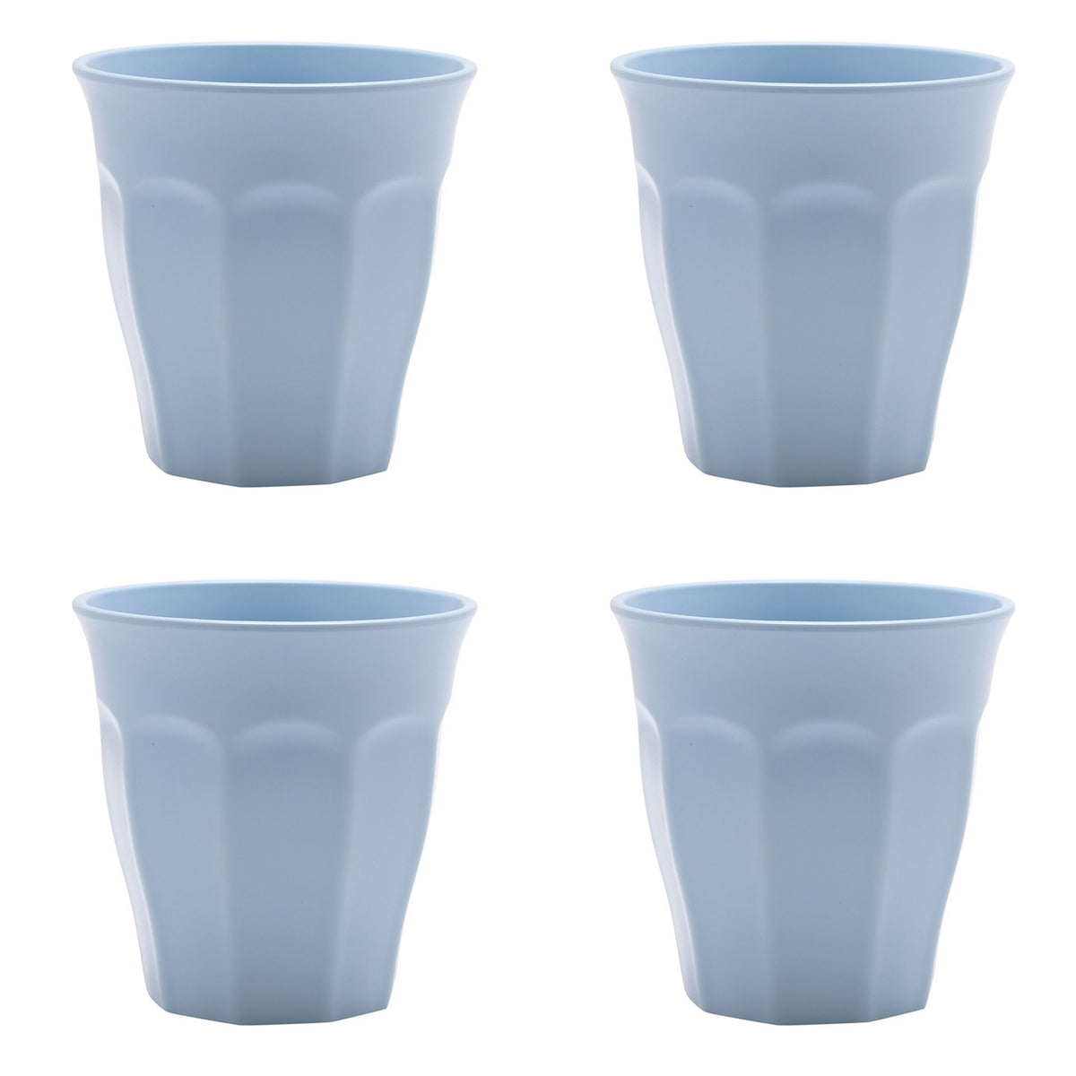 Country Living Set of 4 RPET Cups - 280ml Sky Blue