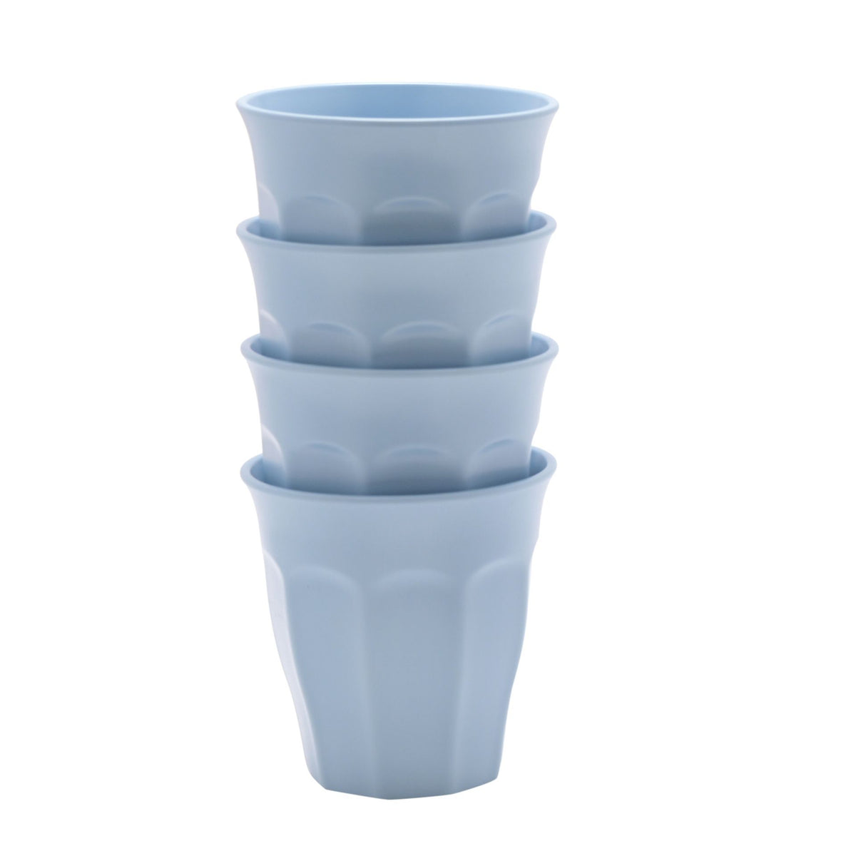 Country Living Set of 4 RPET Cups - 280ml Sky Blue