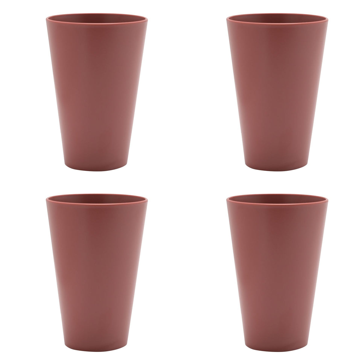 Country Living Set of 4 RPET Cups - 475ml Terracotta