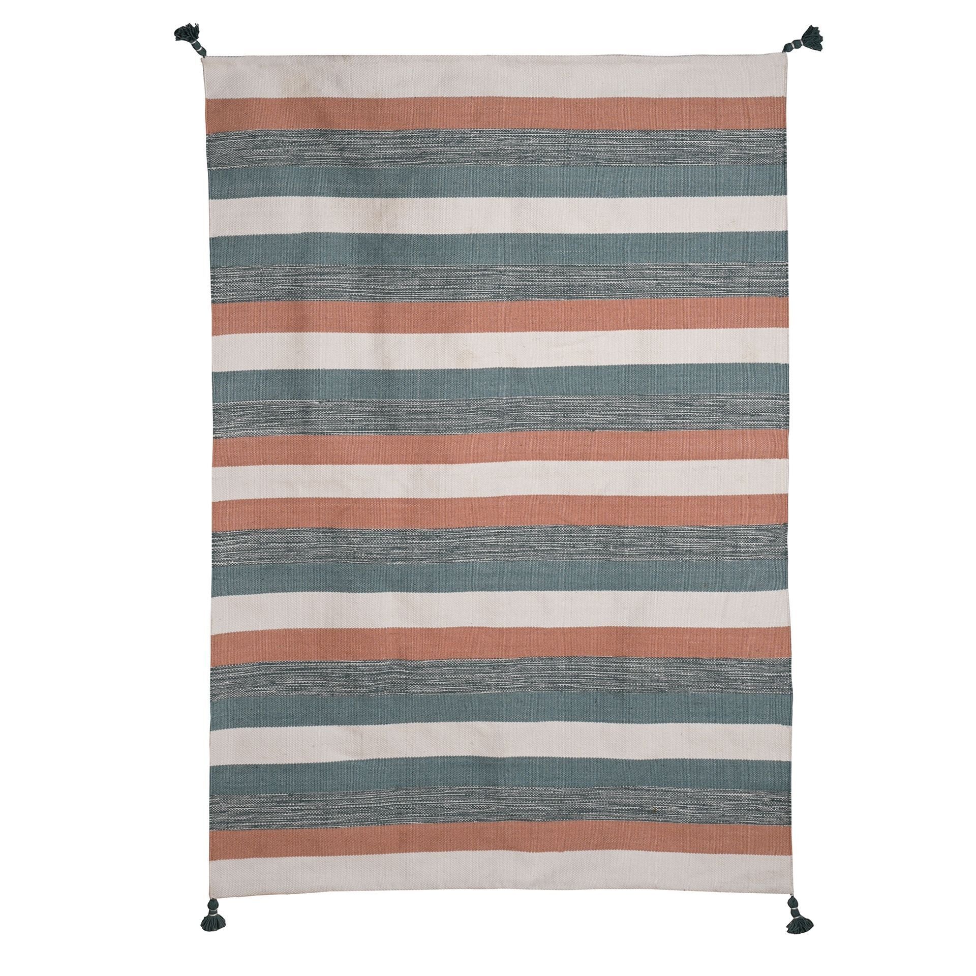 Country Living Outdoor Large Woven Striped Rug - 120cm x 170cm