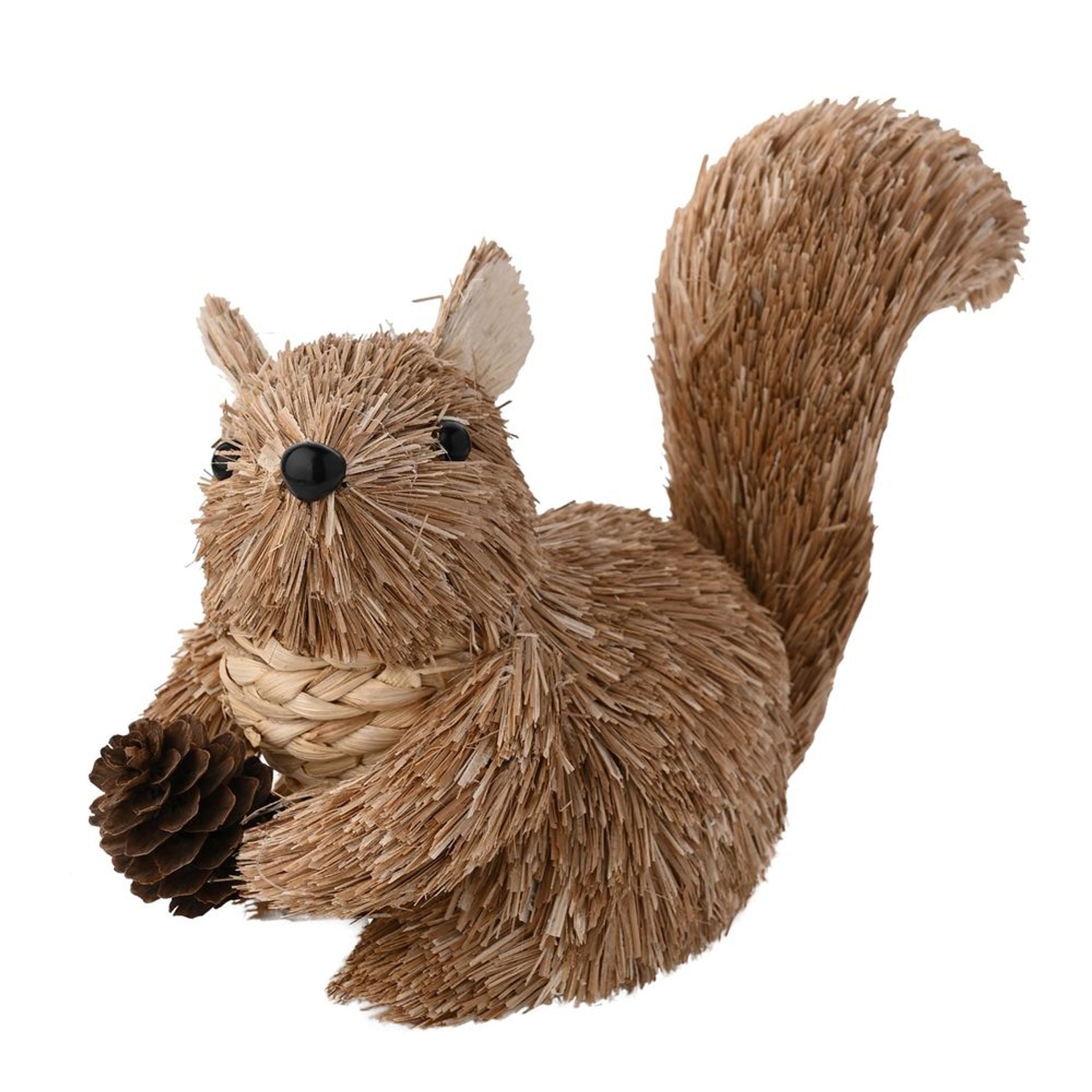Country Living Natural Handmade Sitting Squirrel