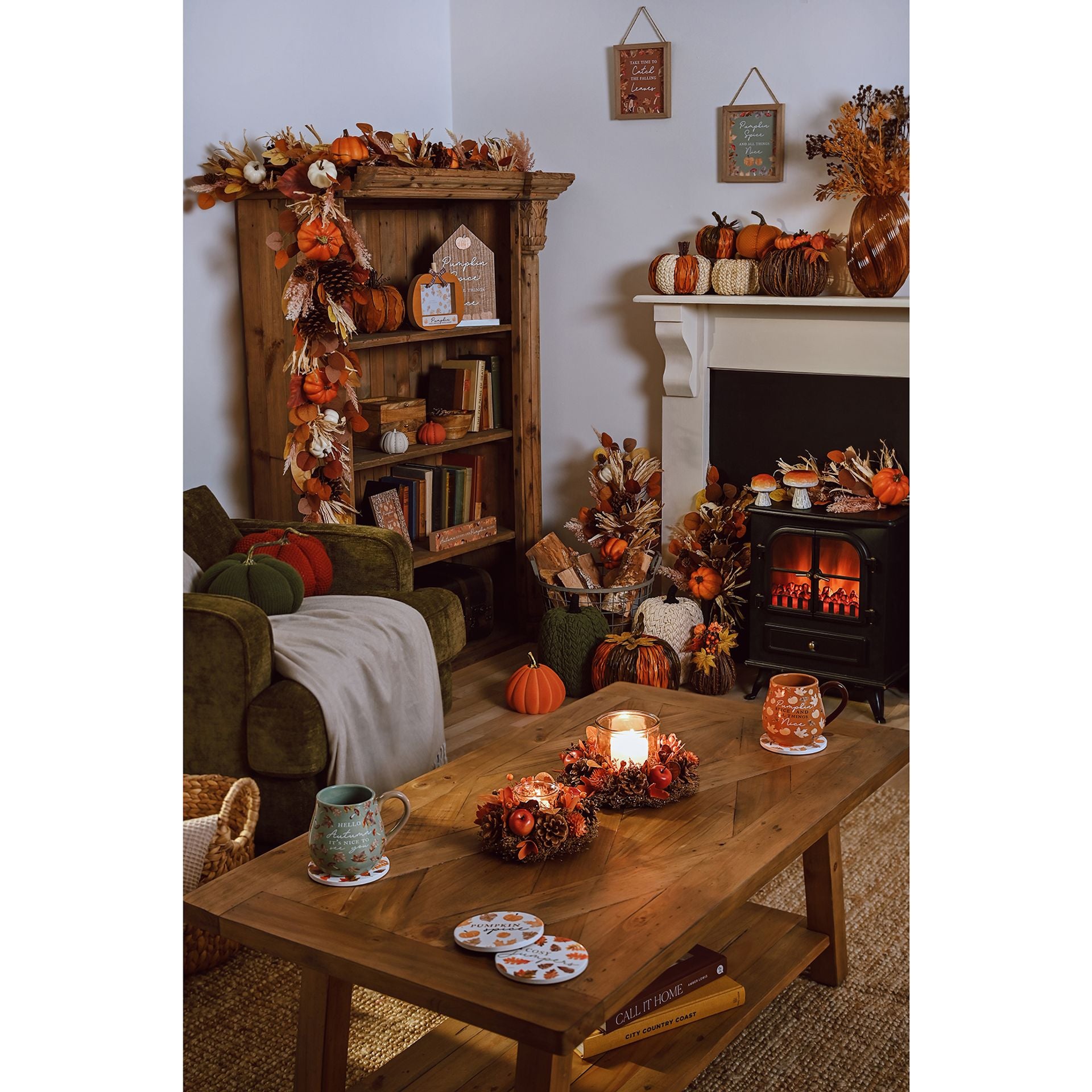 Country Living Pumpkin Doorstop Small  - Orange