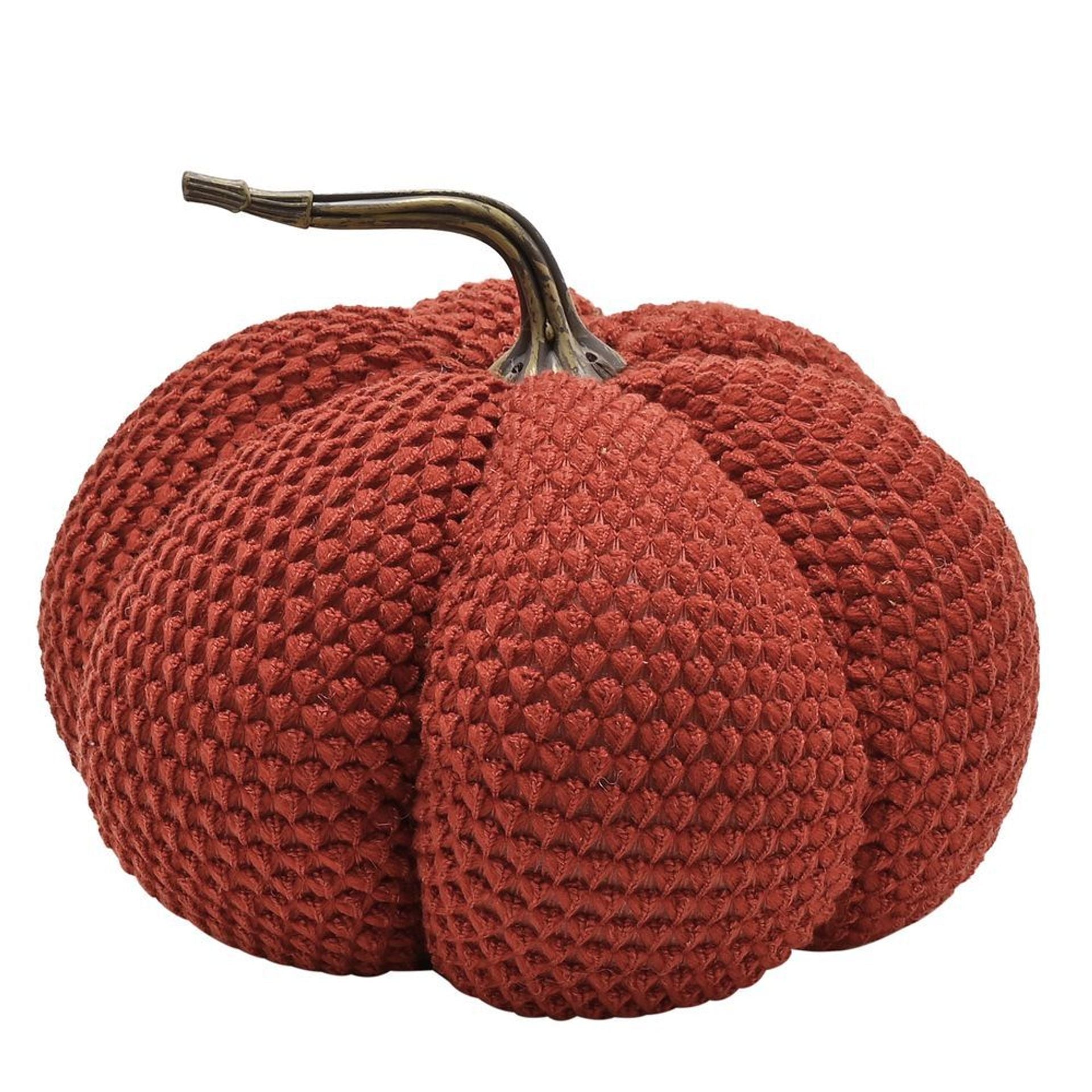 Country Living Pumpkin Doorstop - Rust