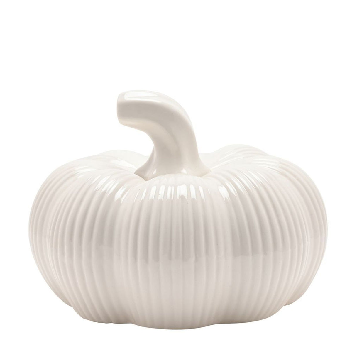 Country Living White Pumpkin Ornament