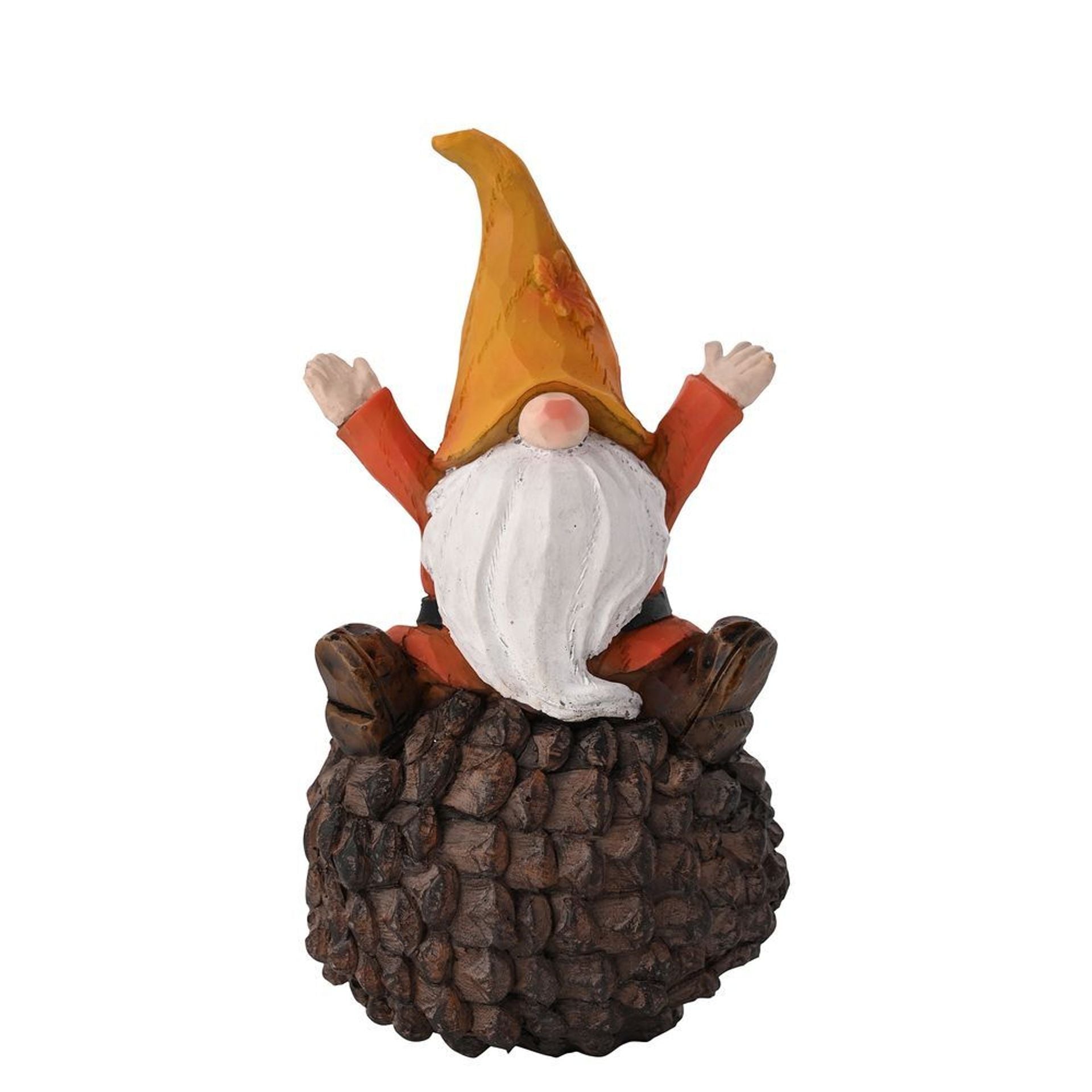 Country Living Autumn Gonk Sat on A Pinecone
