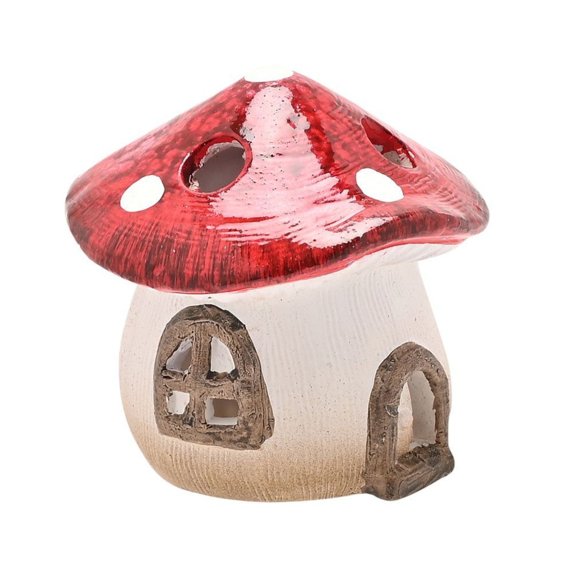 Country Living Toadstool Cottage with LED Light