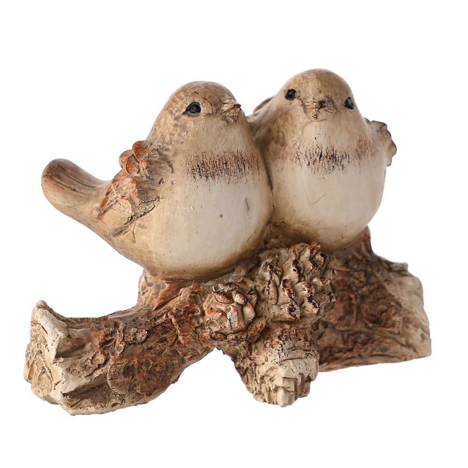 Country Living Wood Effect Resin Birds on a Branch