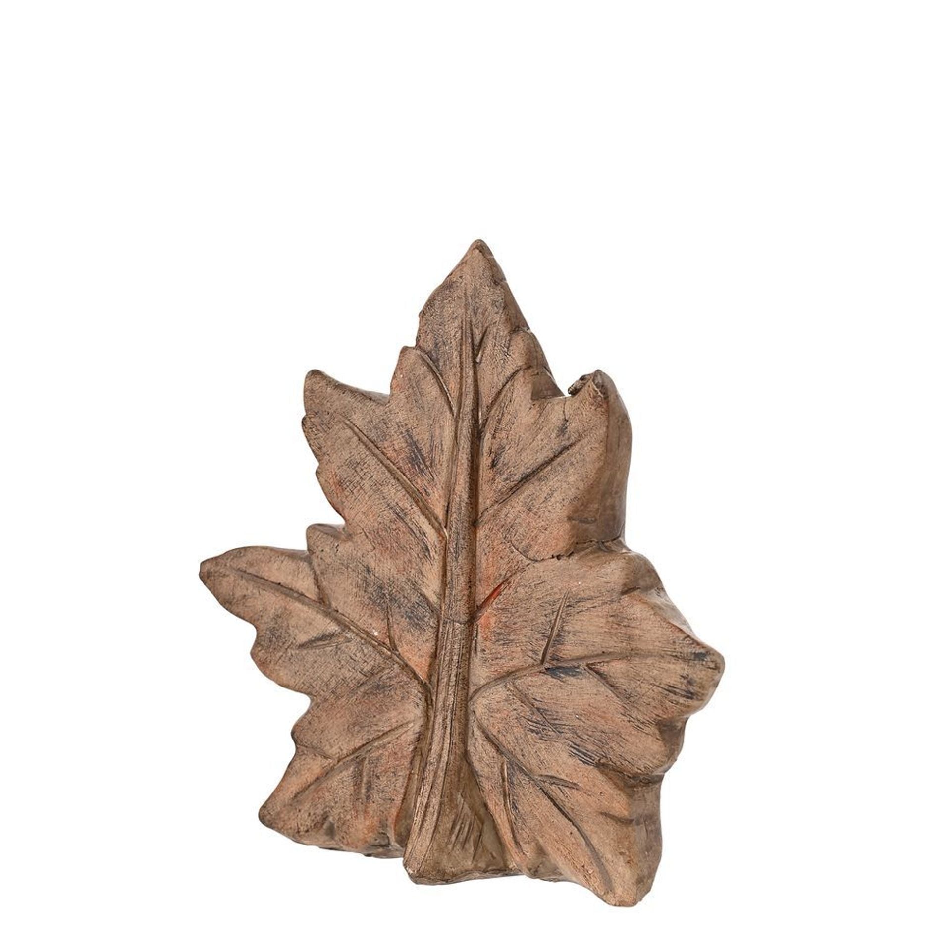 Country Living Wood Effect Resin Leaf - Small