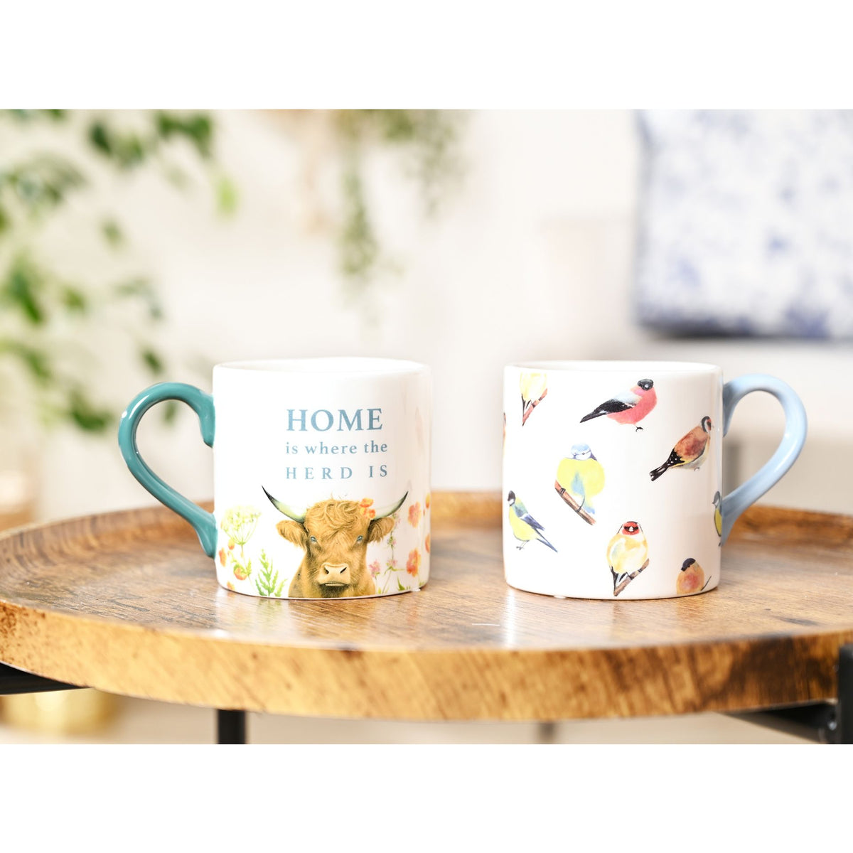 Country Living Mug - "Home Is Where The Herd Is"