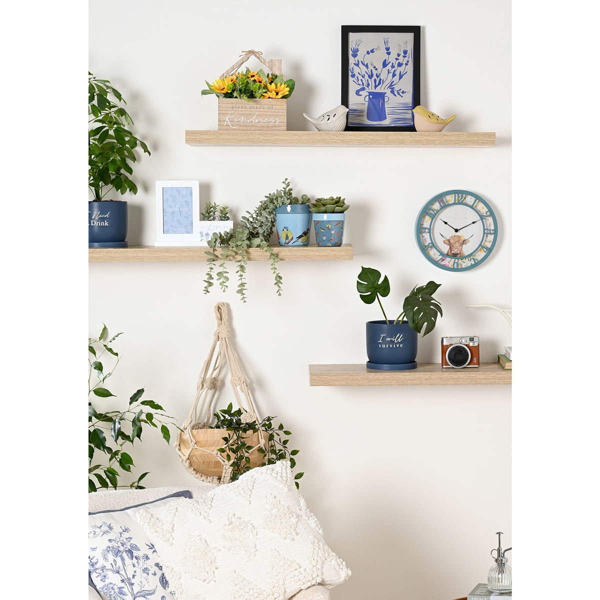 Country Living Set of 2 Planters - Birds