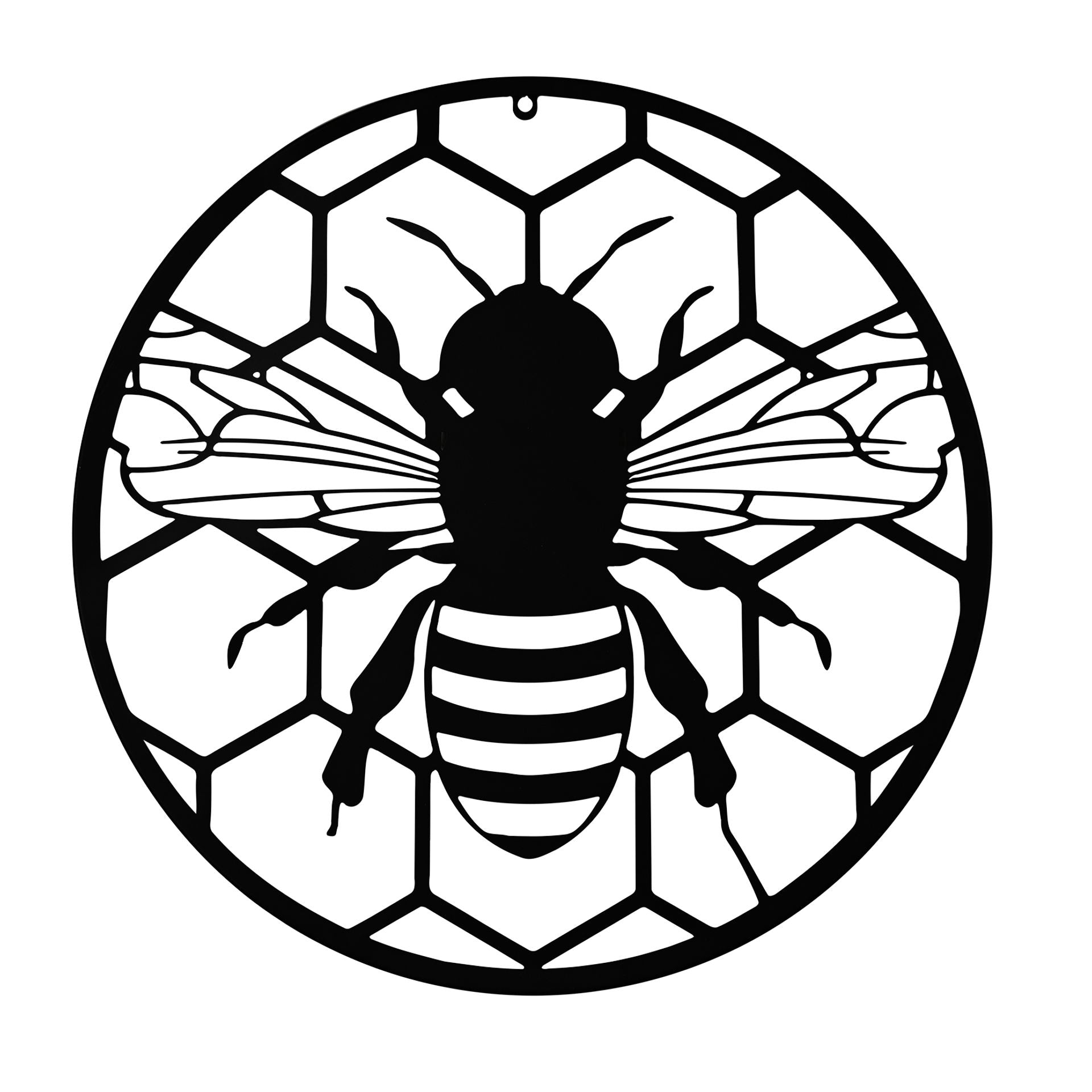 Country Living Metal Wall Art 60cm - Bee