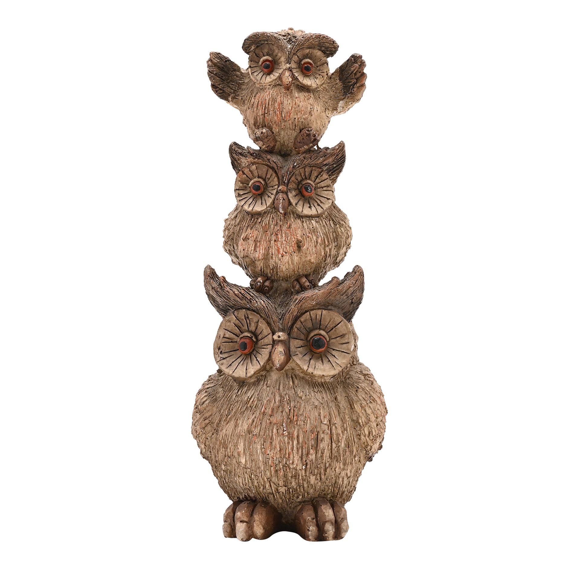 Country Living Stack Of Owls - 21.5cm