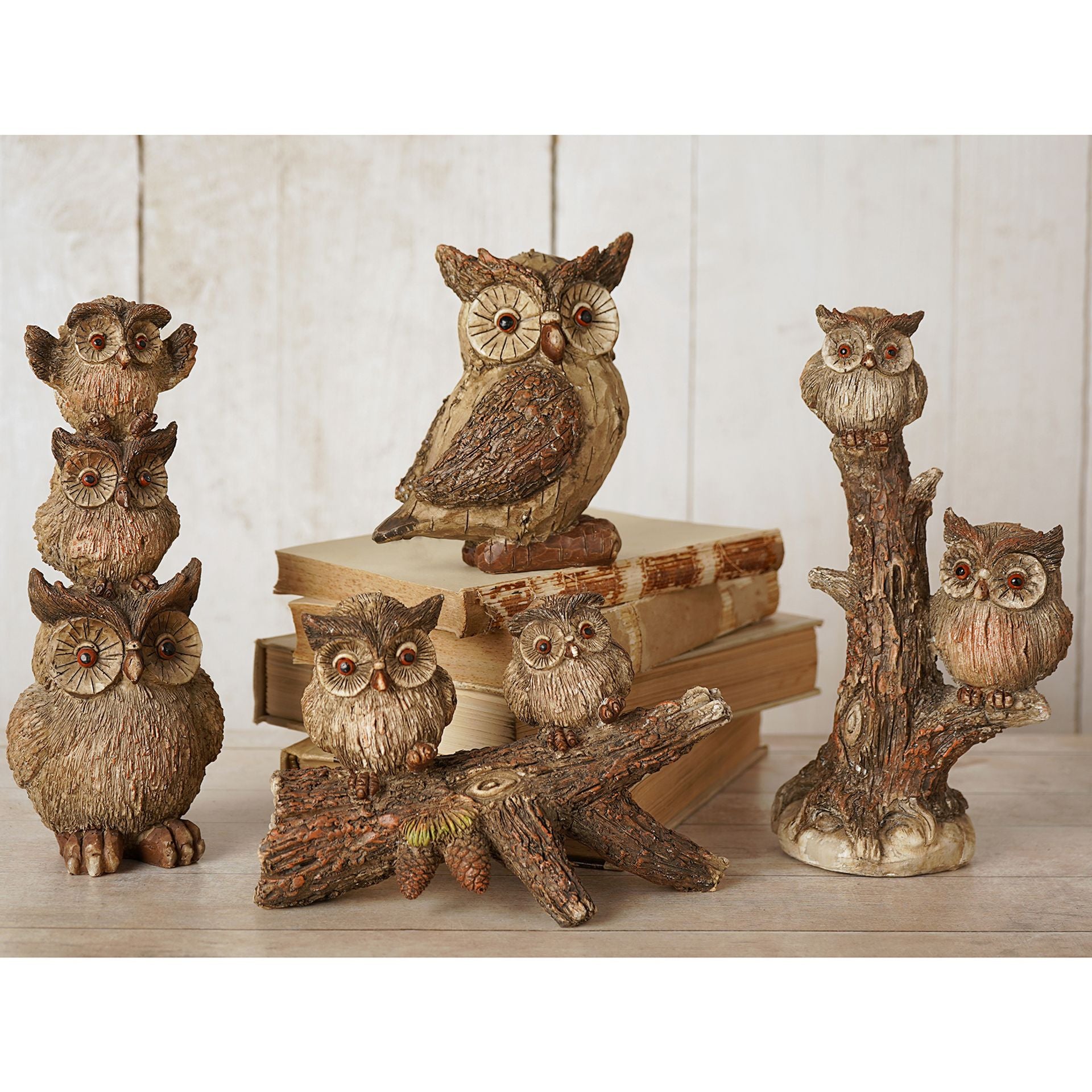 Country Living 2 Owls On A Branch