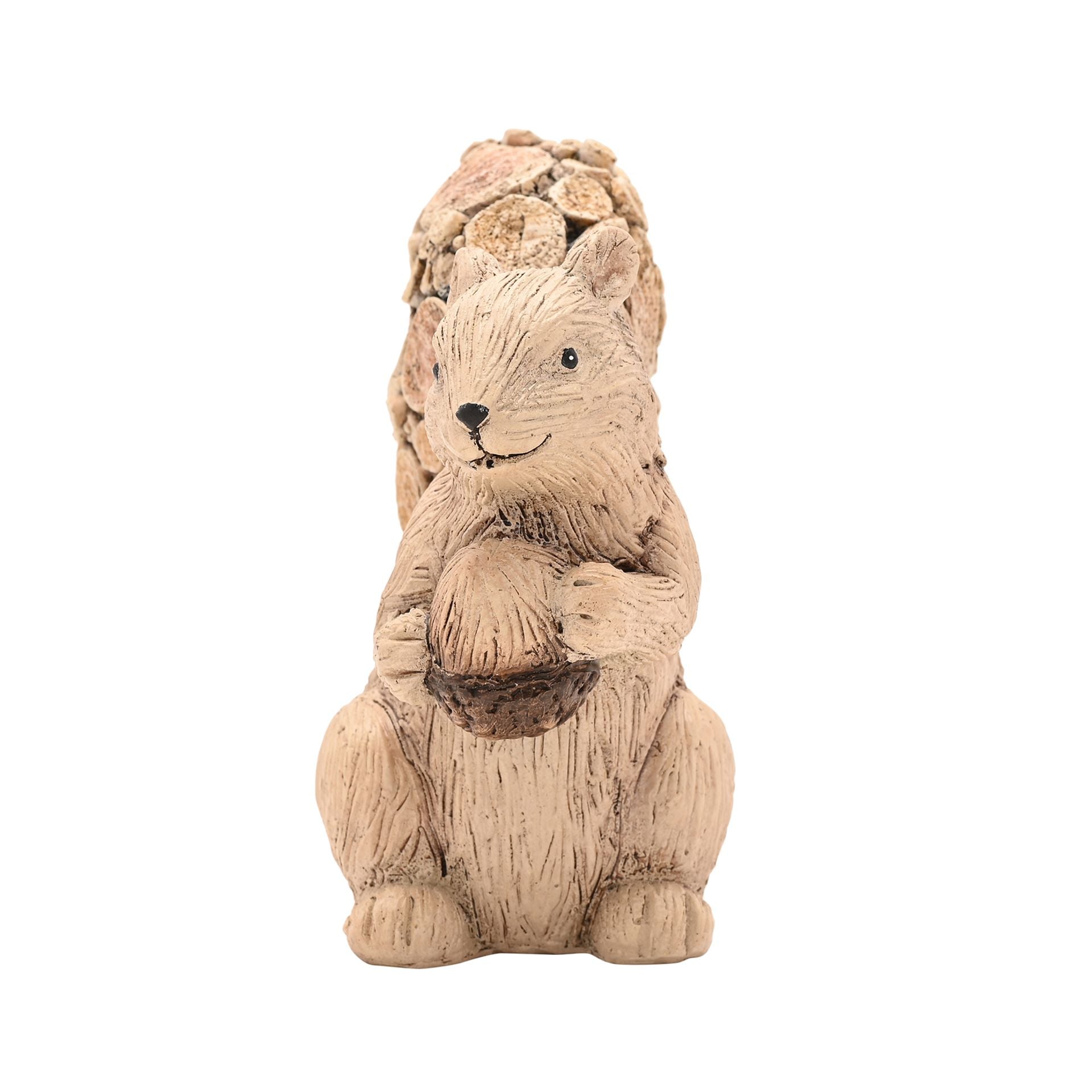 Country Living Wood Effect Squirrel with Log