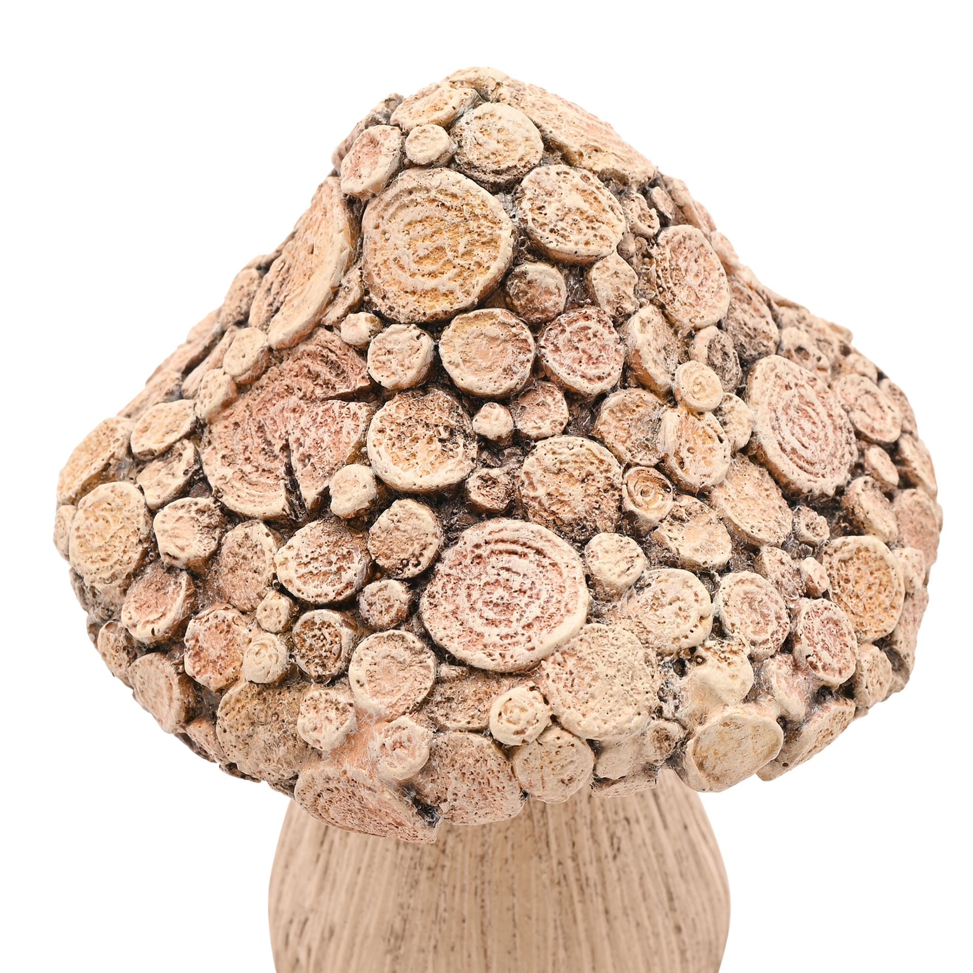 Country Living Wood Effect Mushroom - 16.5cm