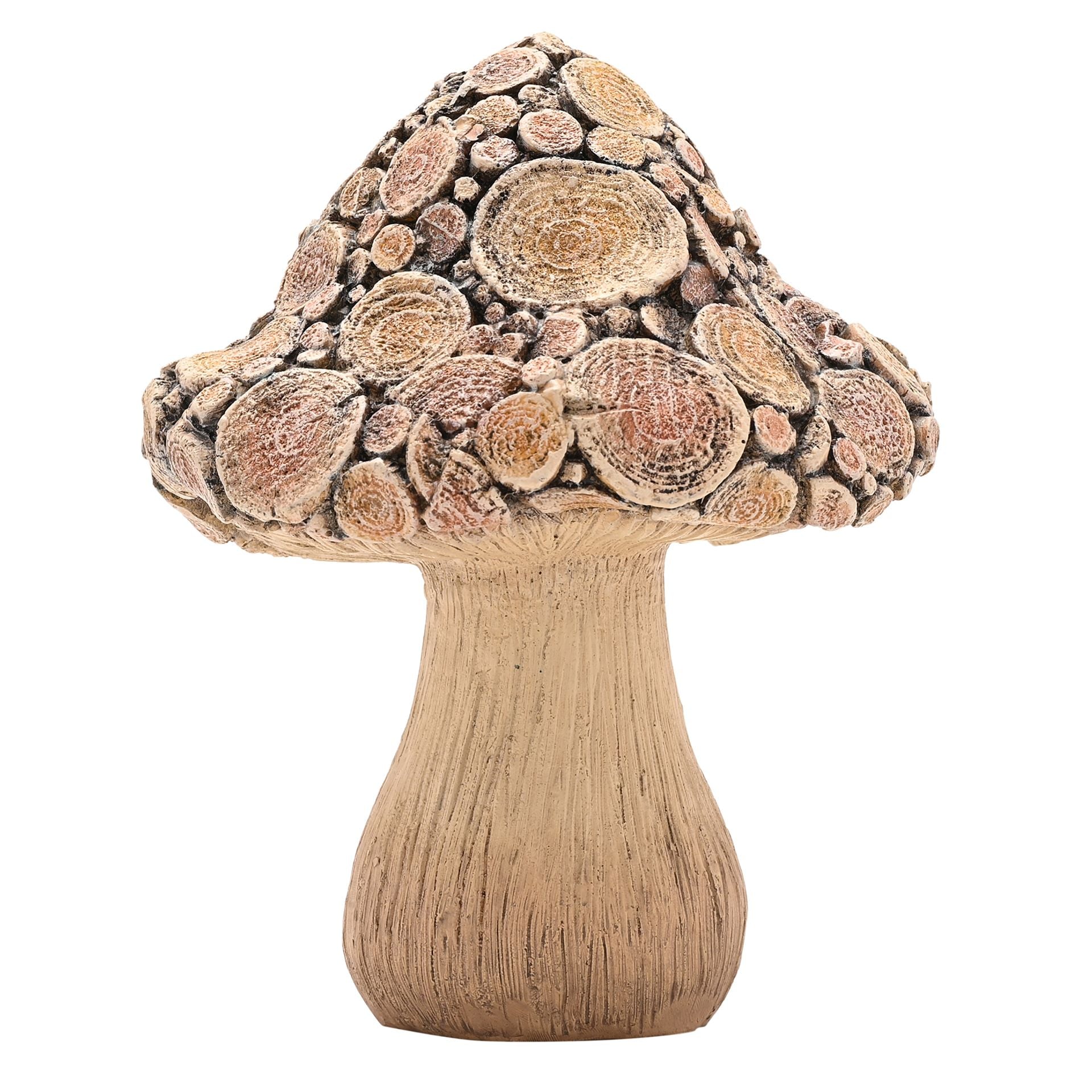 Country Living Wood Effect Mushroom  - 20cms
