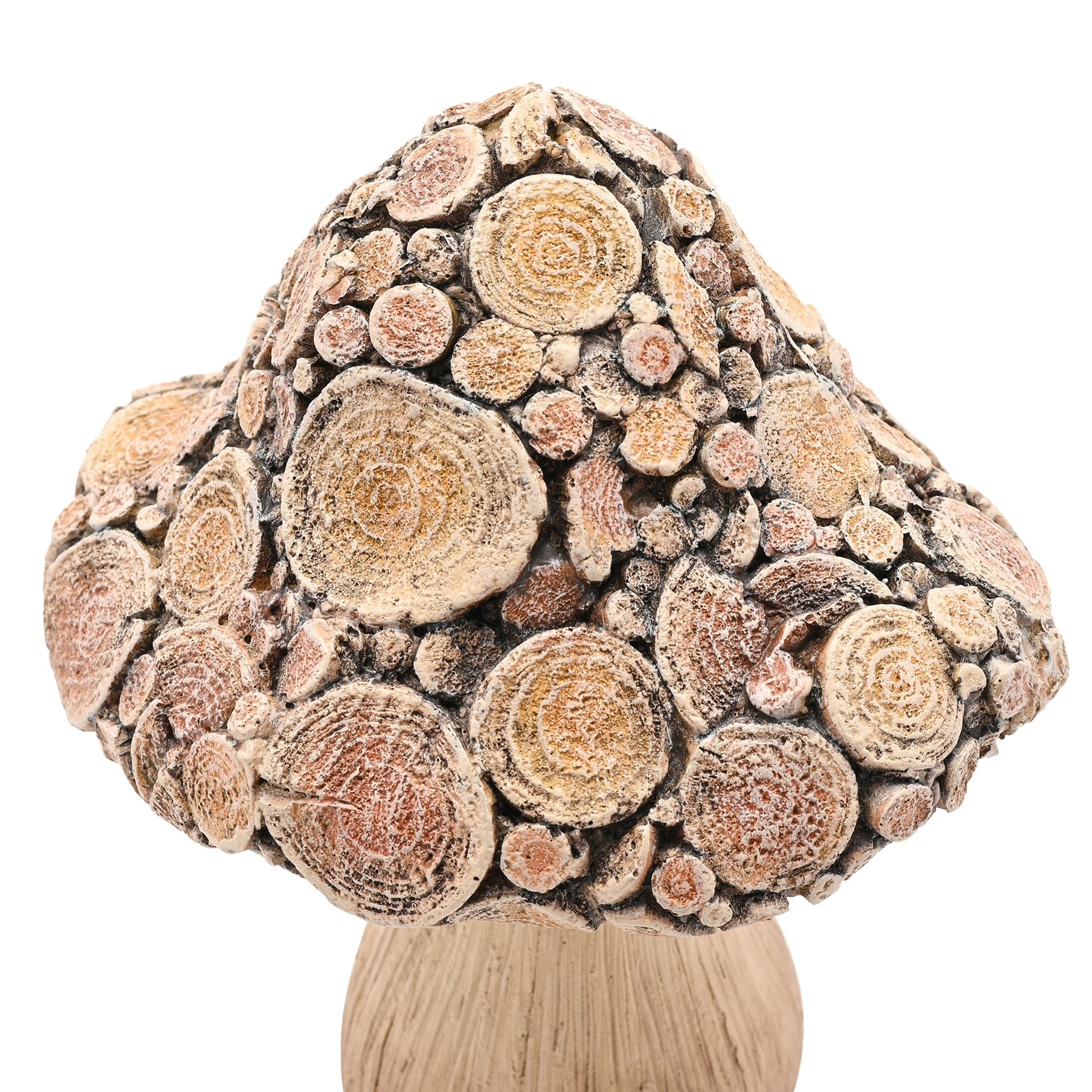 Country Living Wood Effect Mushroom  - 20cms