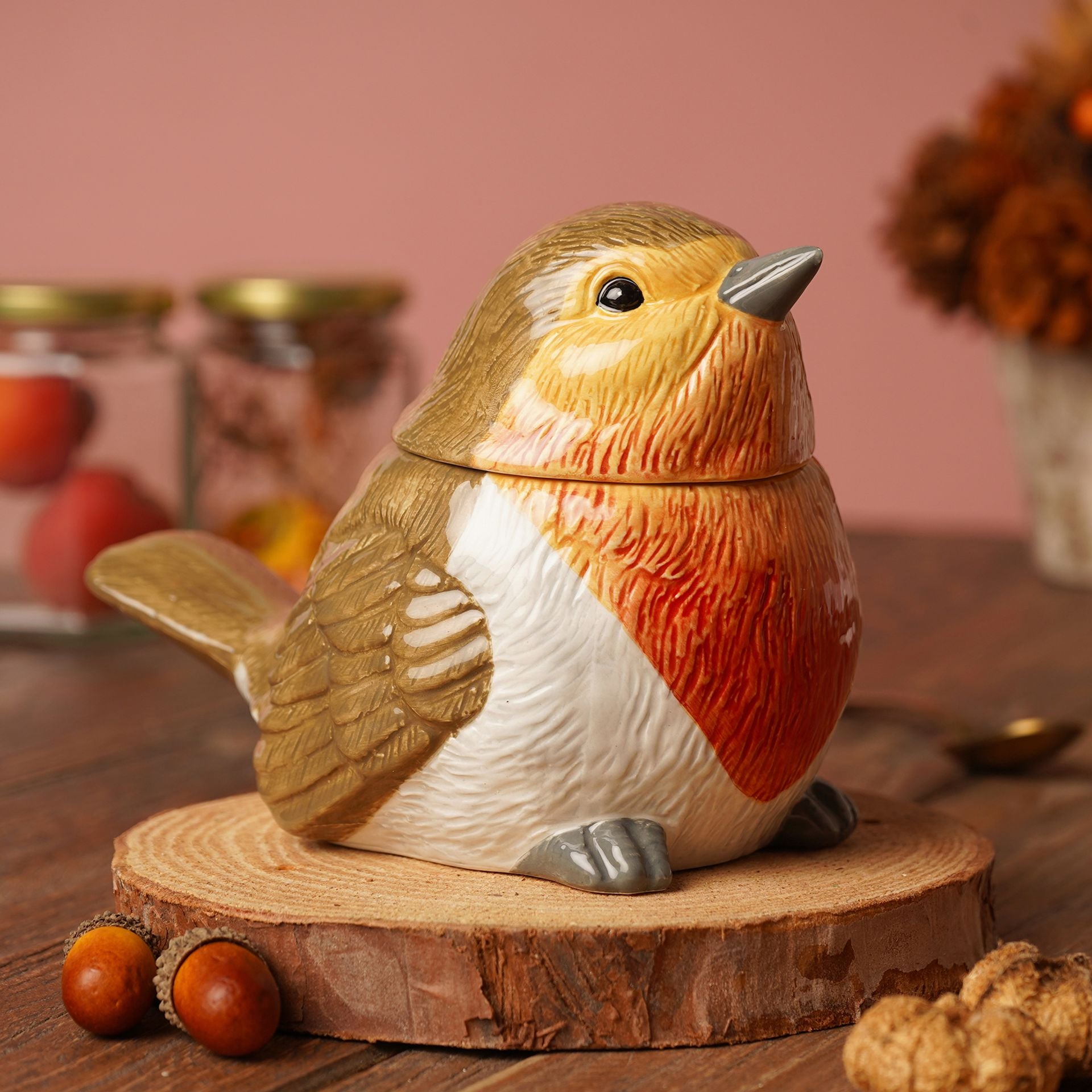 Country Living Robin Storage Jar