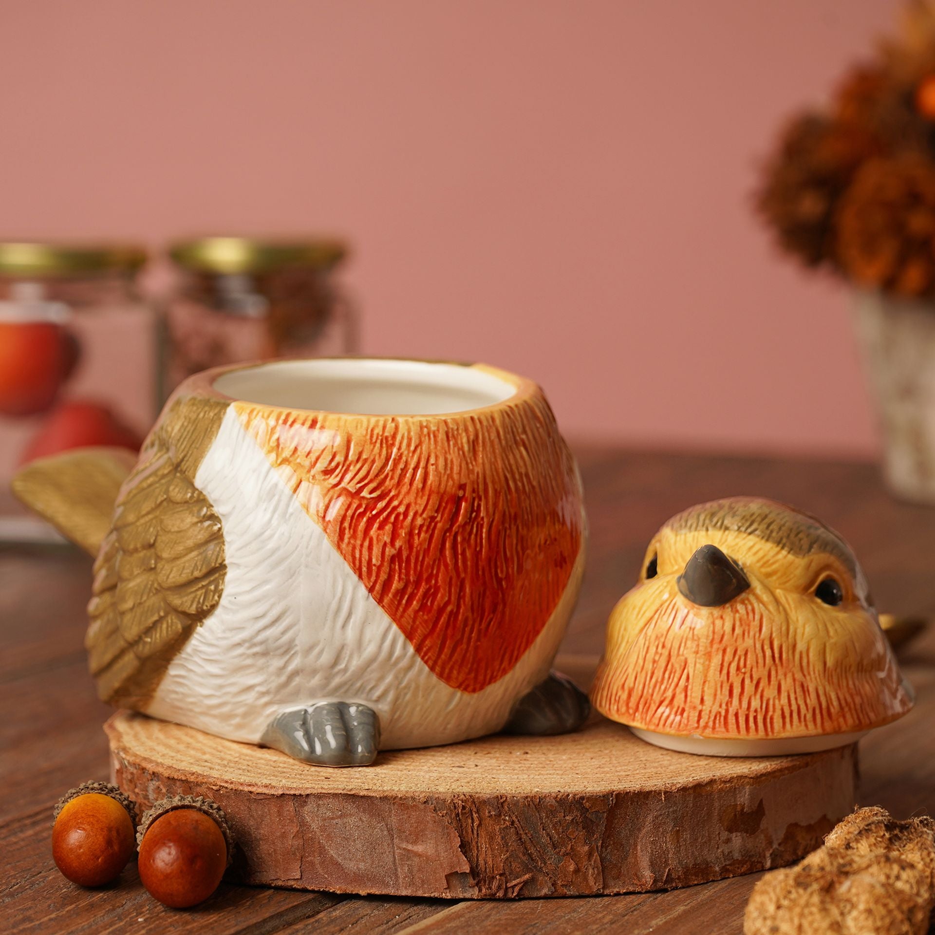 Country Living Robin Storage Jar