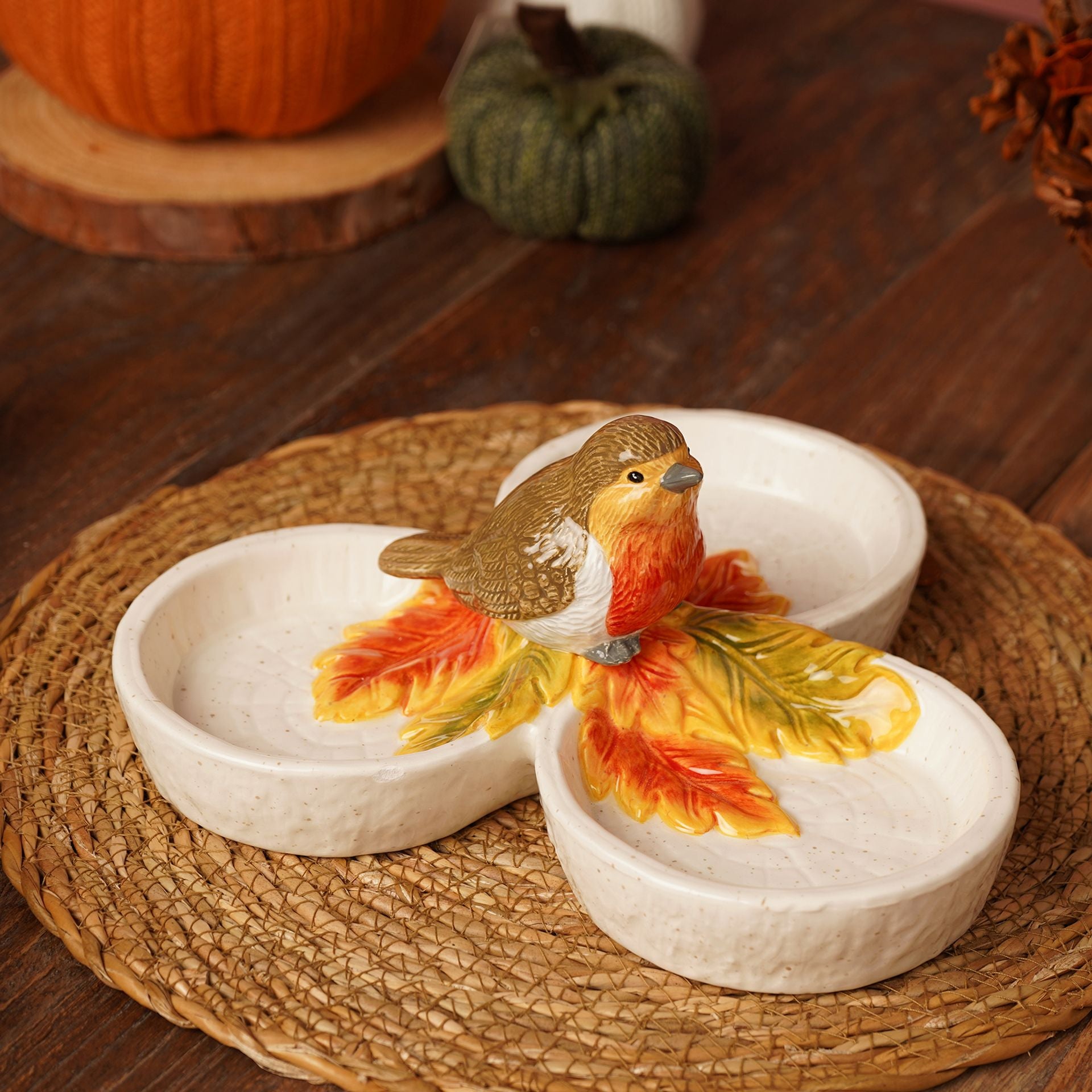 Country Living Robin Triple Dish Serving Tray