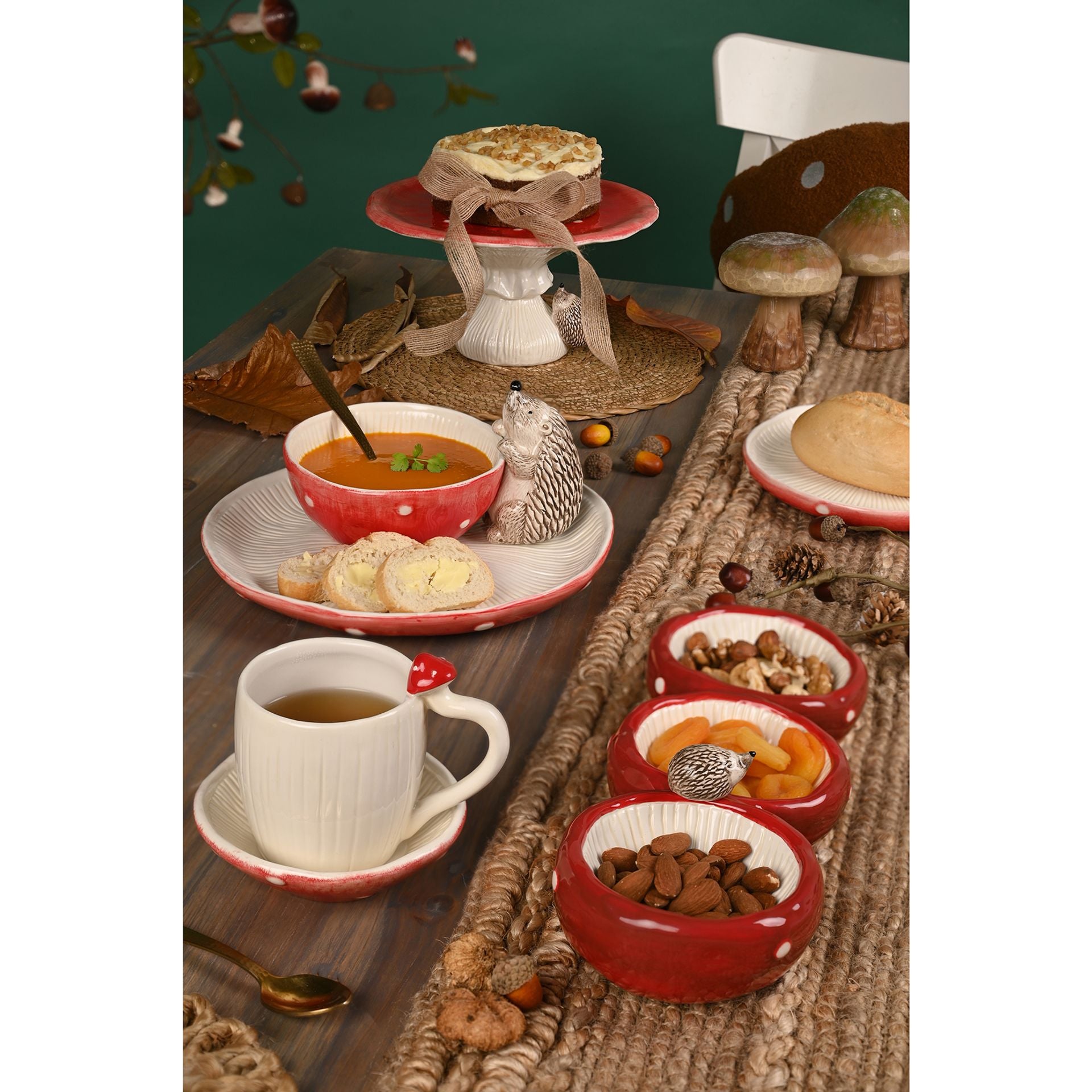 Country Living Toadstool Mug & Saucer