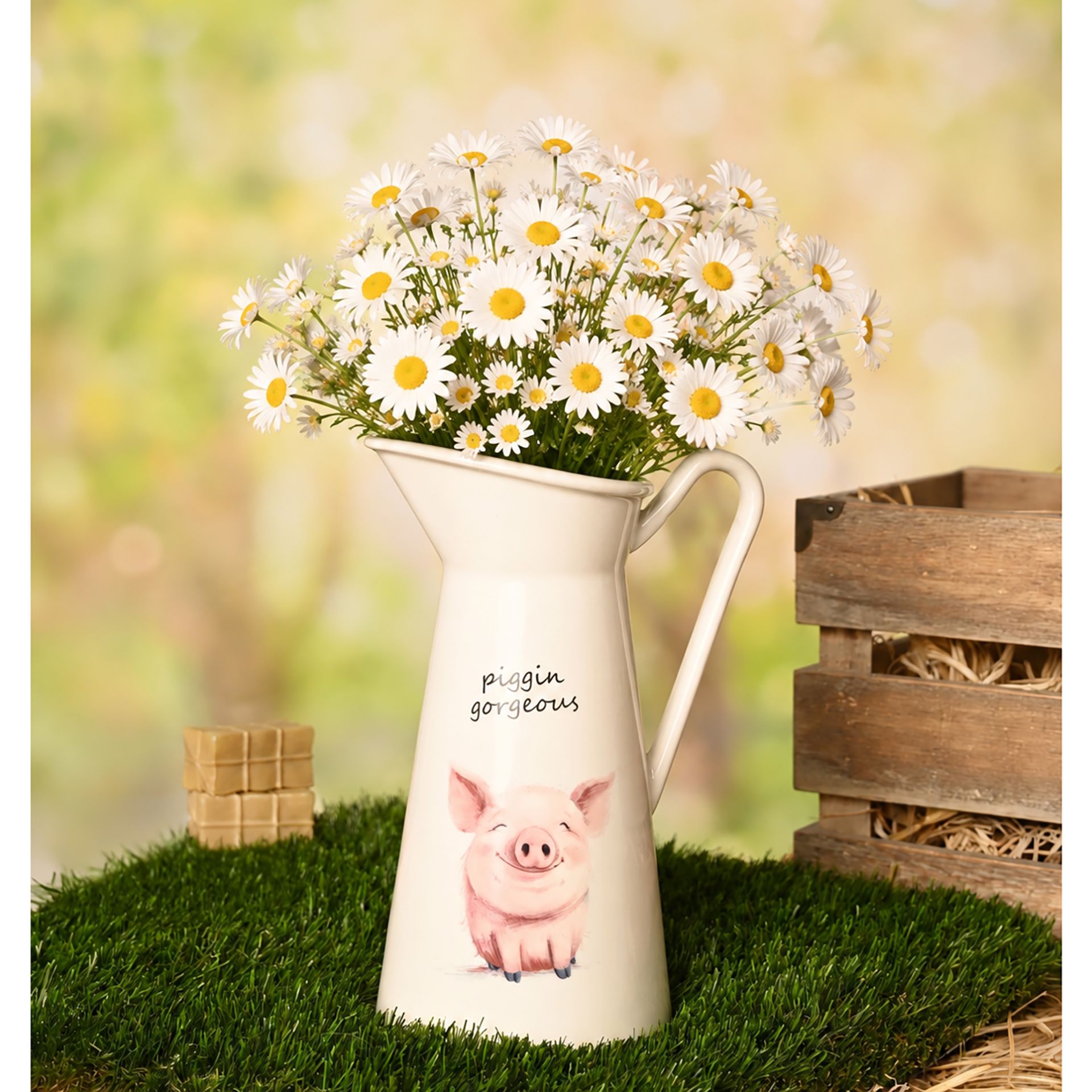 The Funny Farm Ceramic Vase - "Piggin Gorgeous"