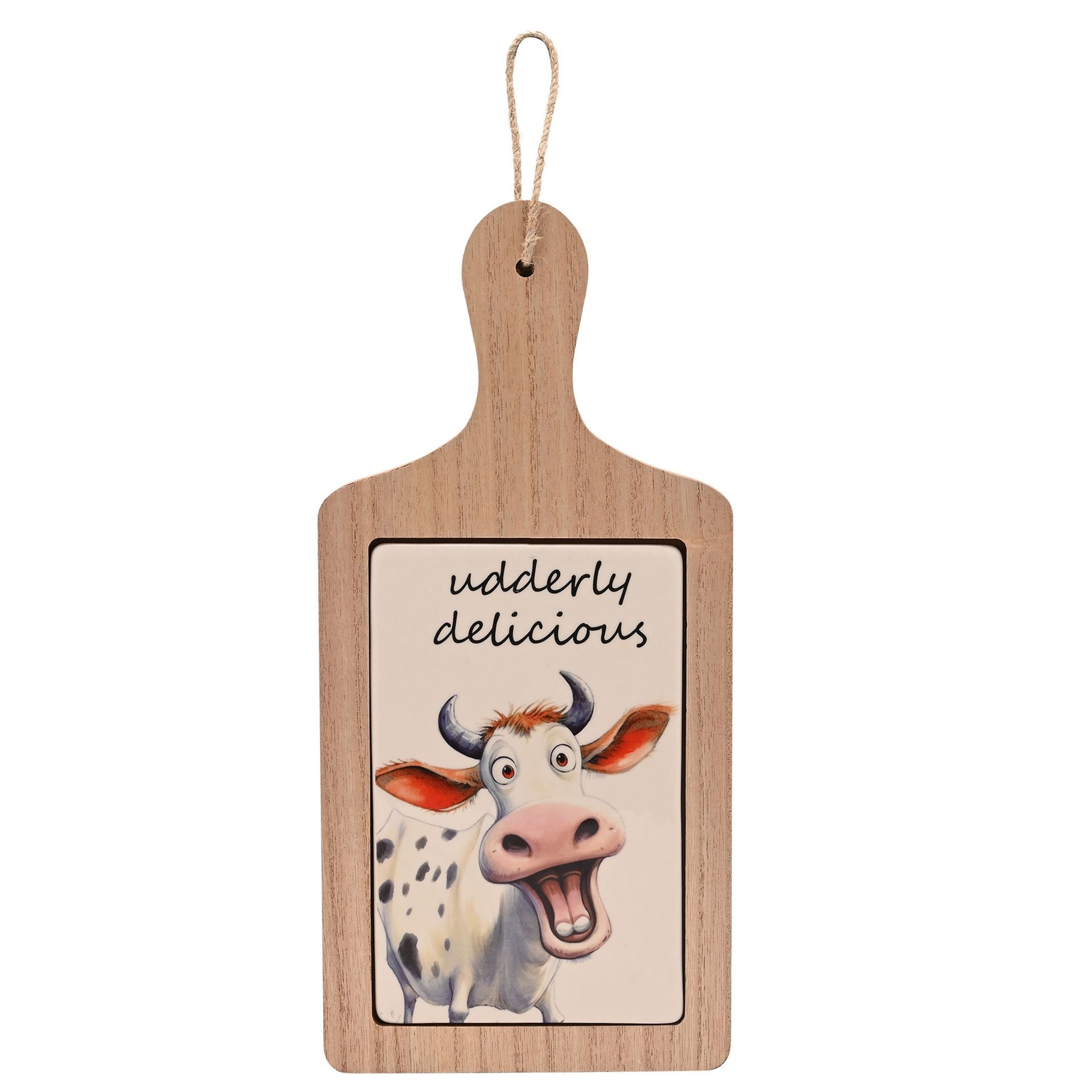 The Funny Farm Serving Board "Udderly Delicious"