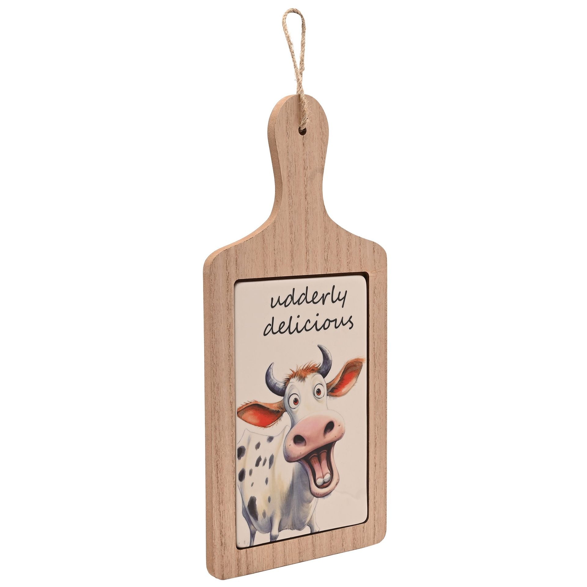 The Funny Farm Serving Board "Udderly Delicious"