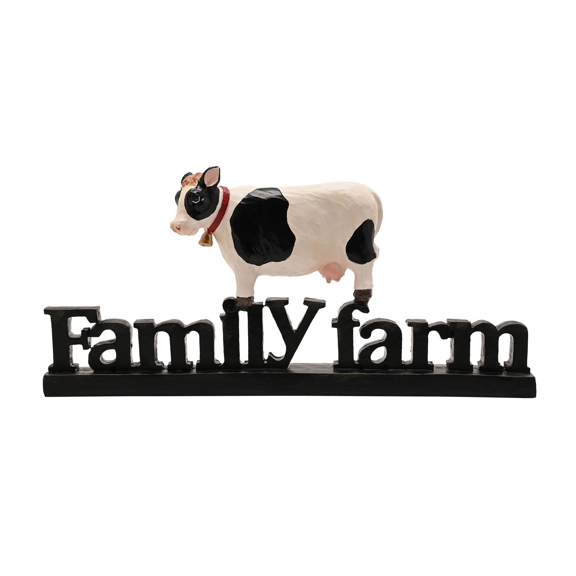 Country Living Resin Cow "Family Farm"