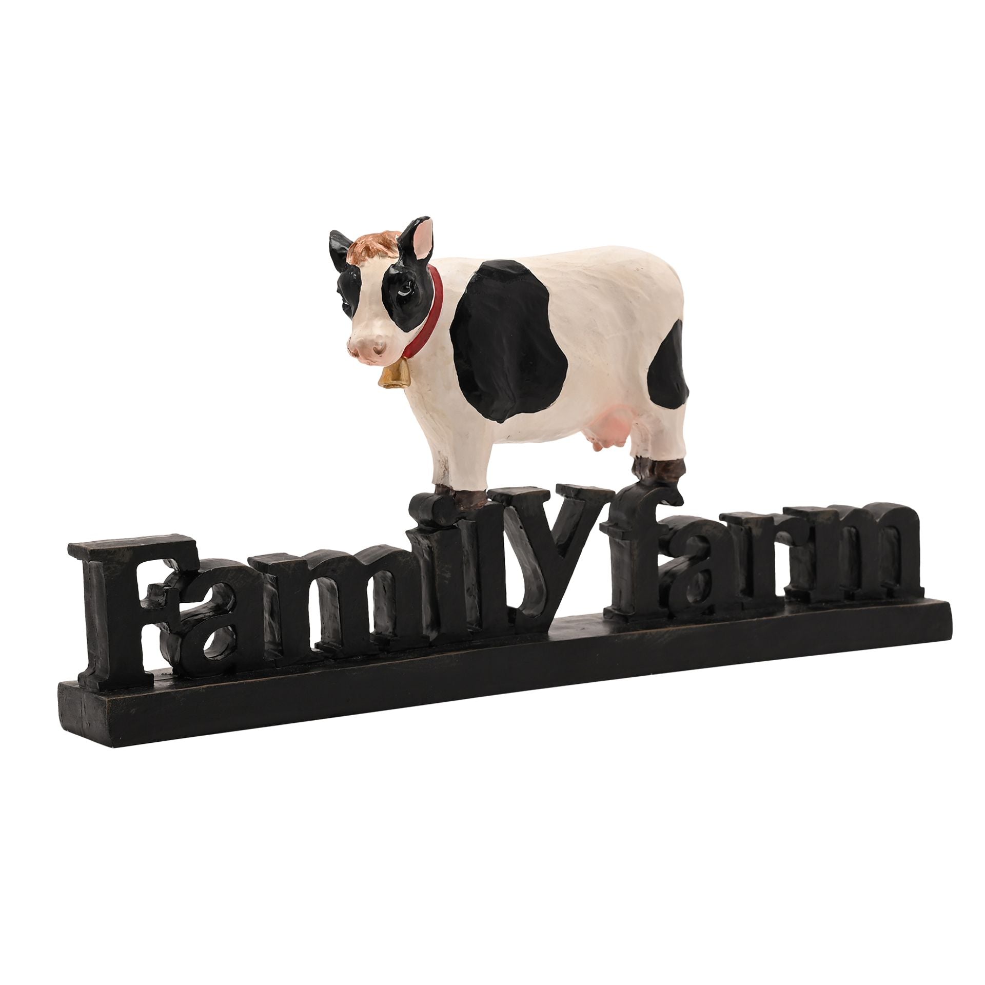 Country Living Resin Cow "Family Farm"