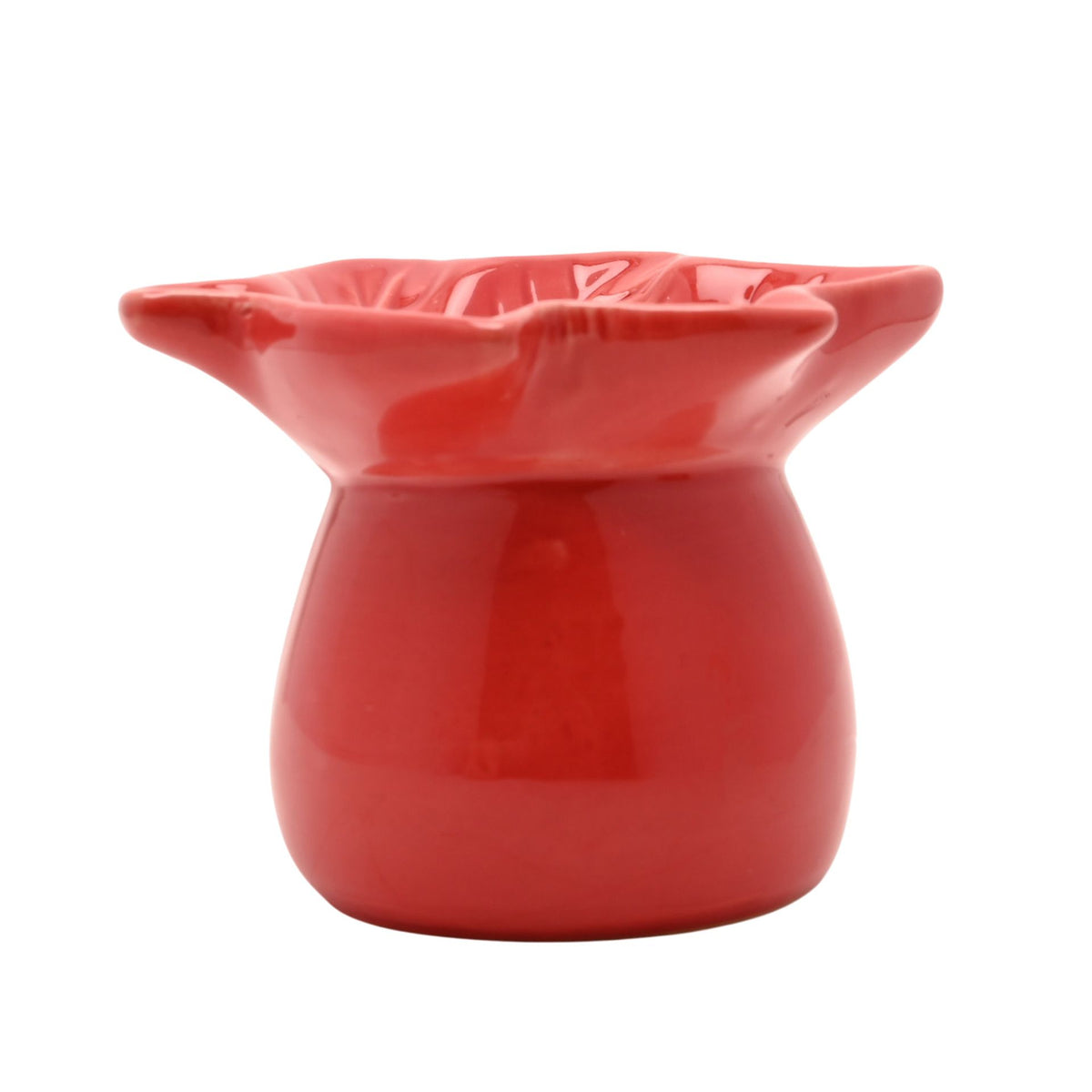 Country Living Autumn Leaf Ceramic Wax Melt Burner - Red