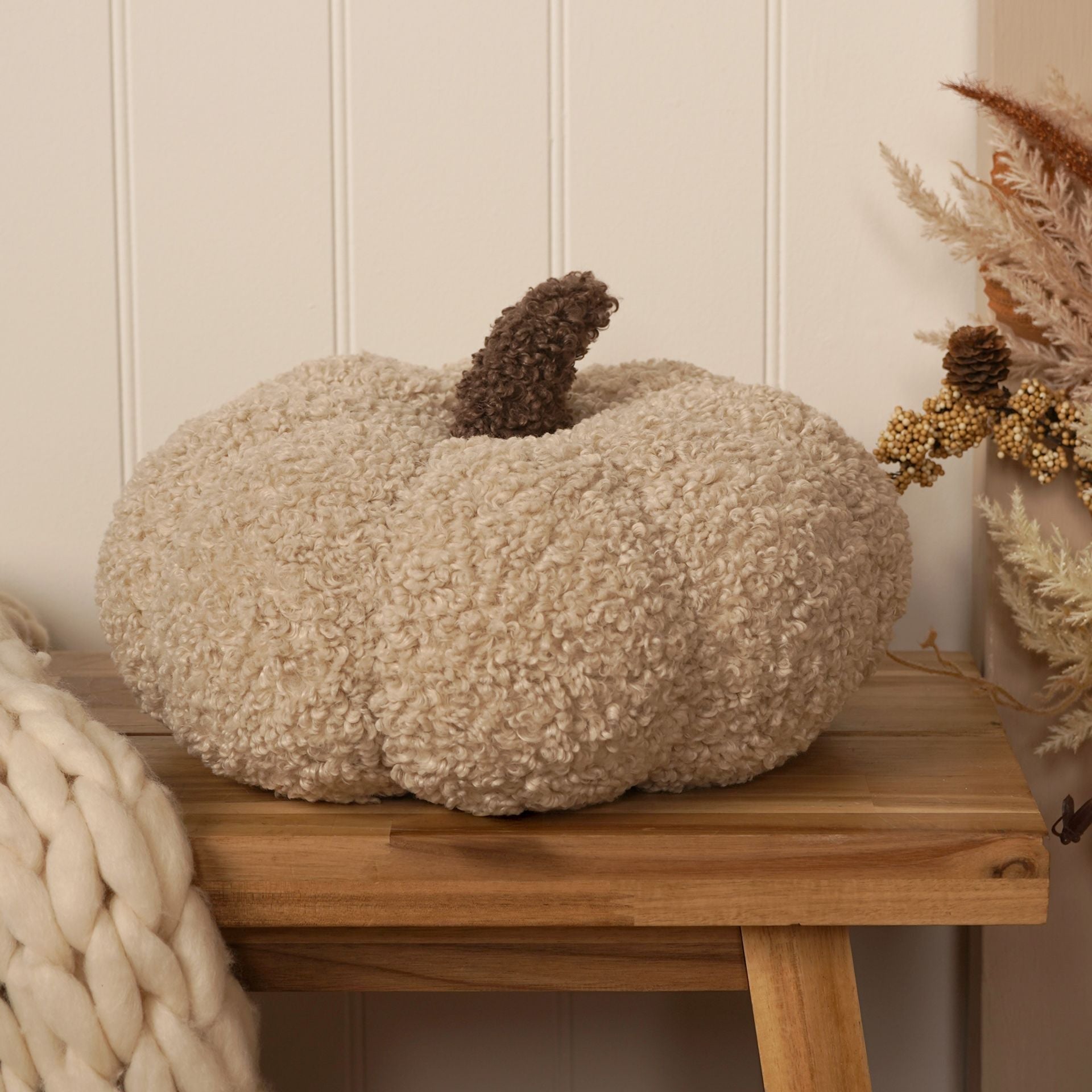 Country Living Pumpkin Cushion - Neutral
