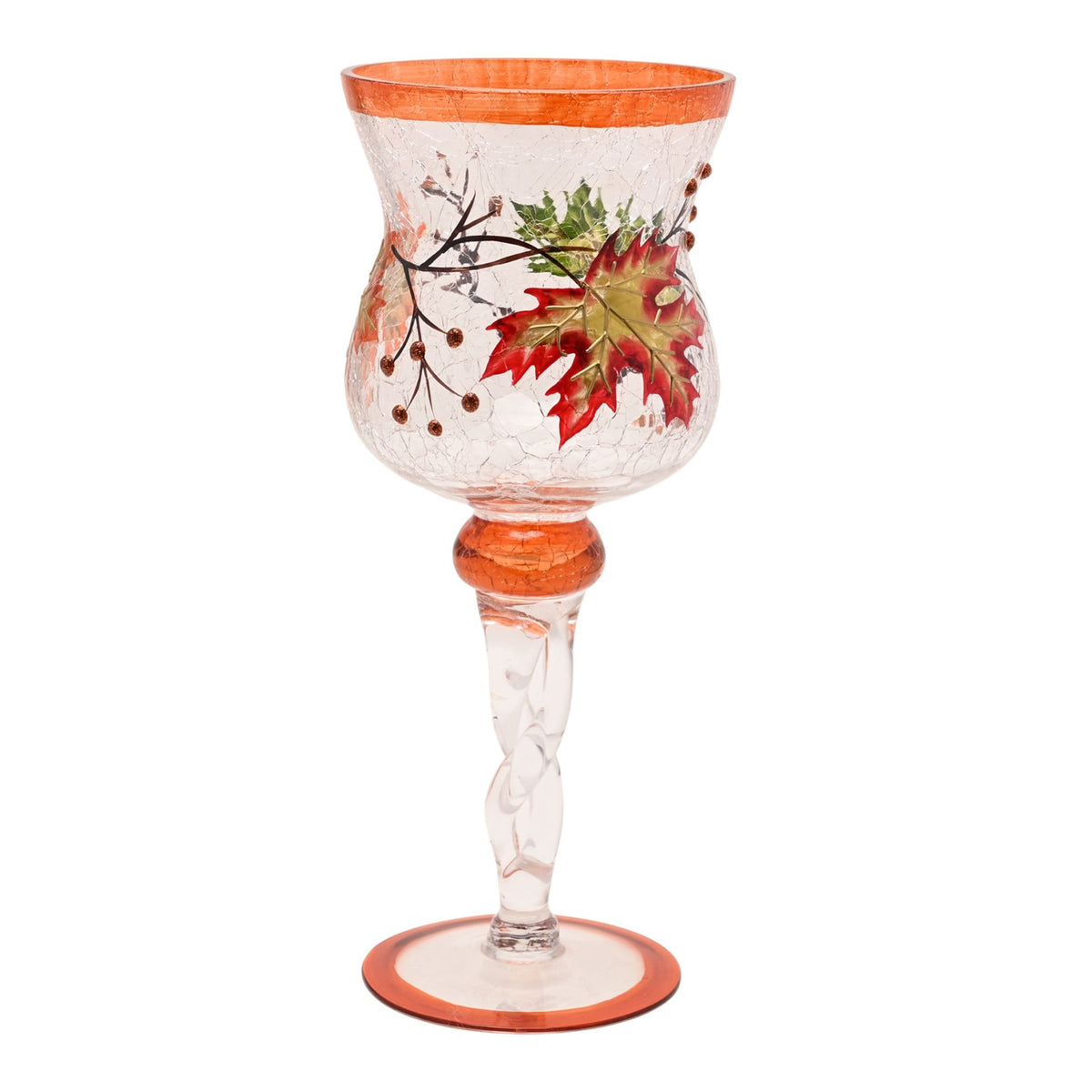 Country Living Autumn Leaf Candle Goblet - Large