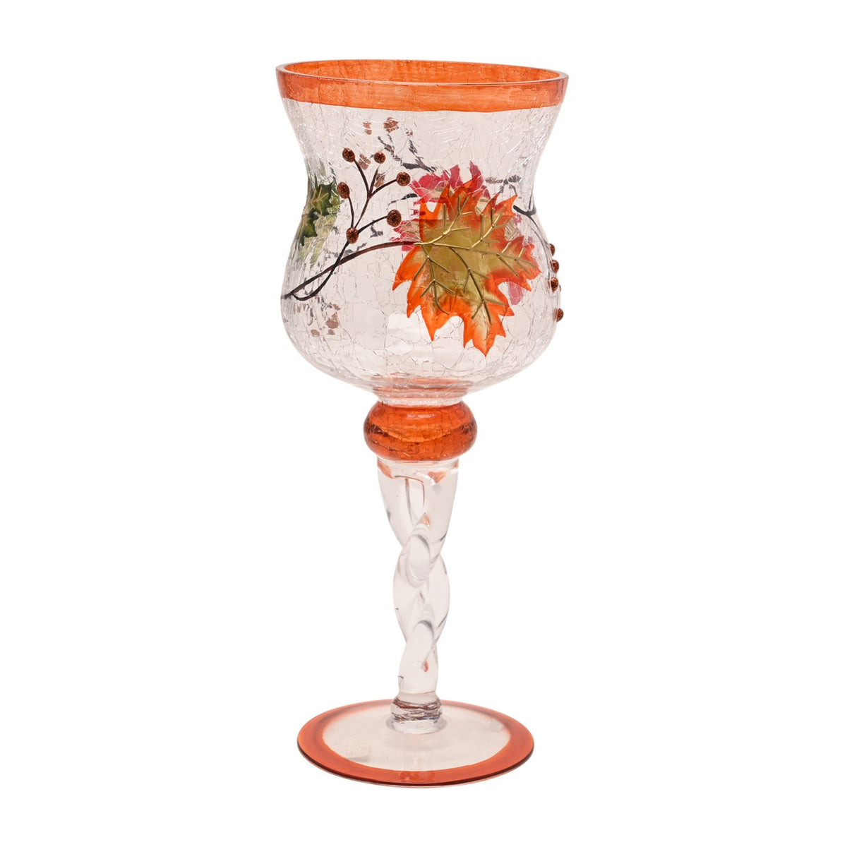 Country Living Autumn Leaf Candle Goblet - Large