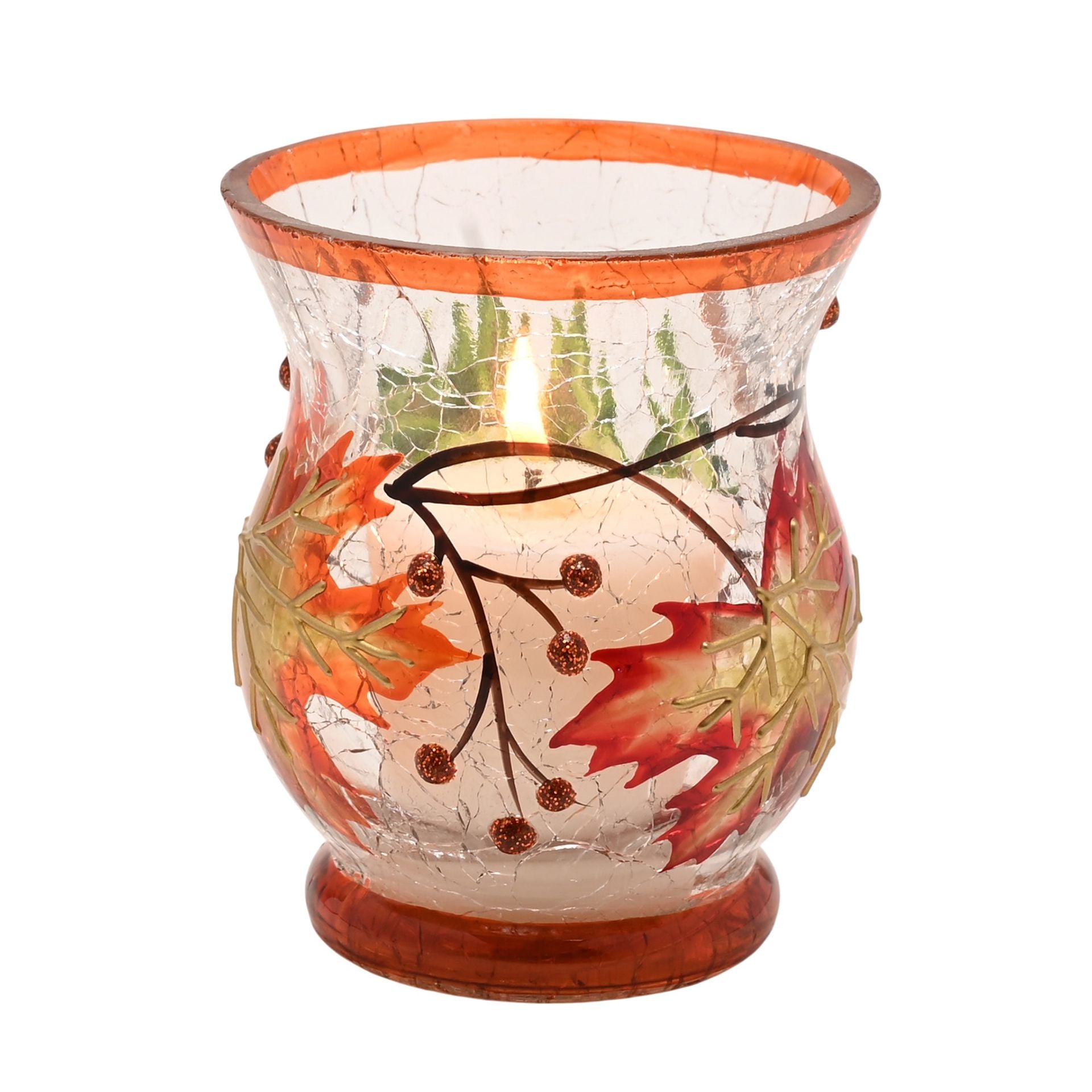 Country Living Autumn Leaf Votive Holder